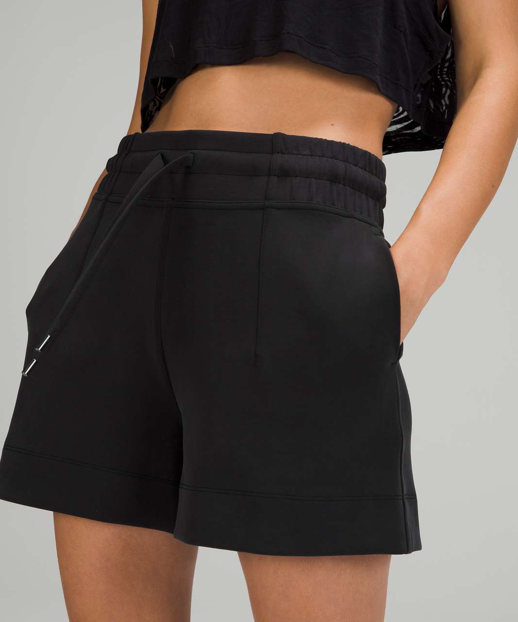 Lululemon Soft Ambitions High Rise Short 4" - Black