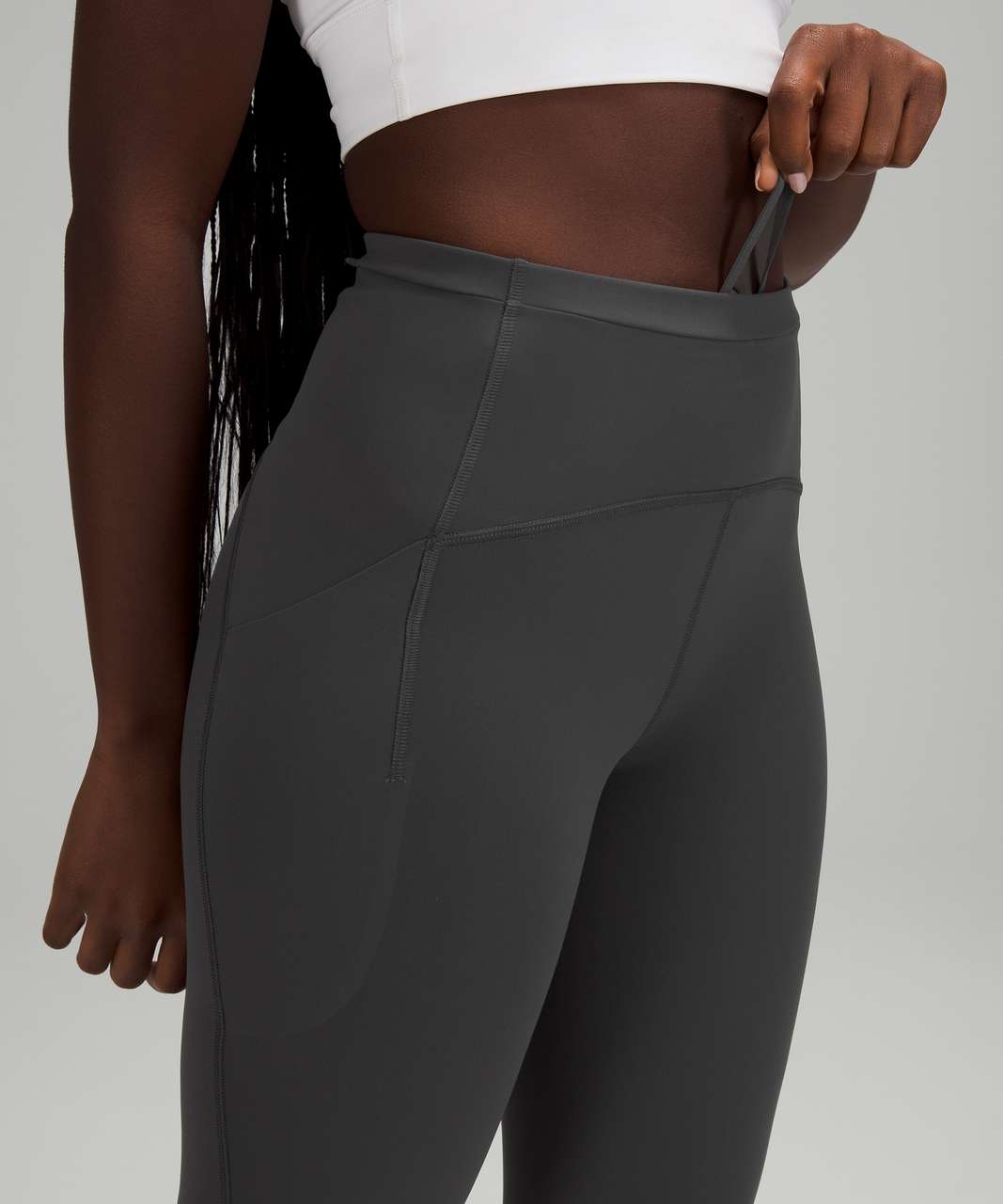 Lululemon Swift Speed High-Rise Crop 23 - Graphite Grey (First Release) -  lulu fanatics