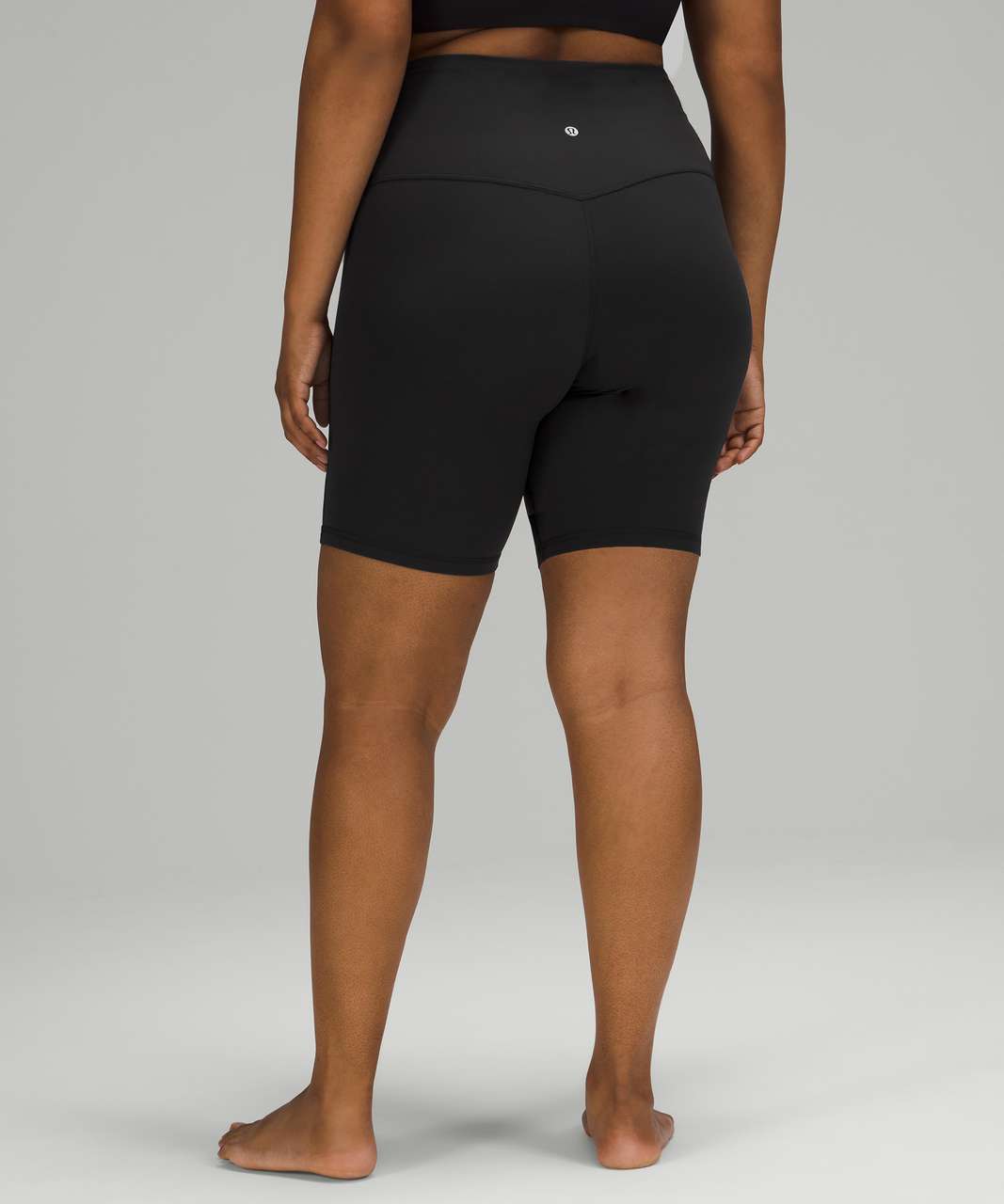 Lululemon Unlimit High Rise Short 8 *Mesh - Black - lulu fanatics