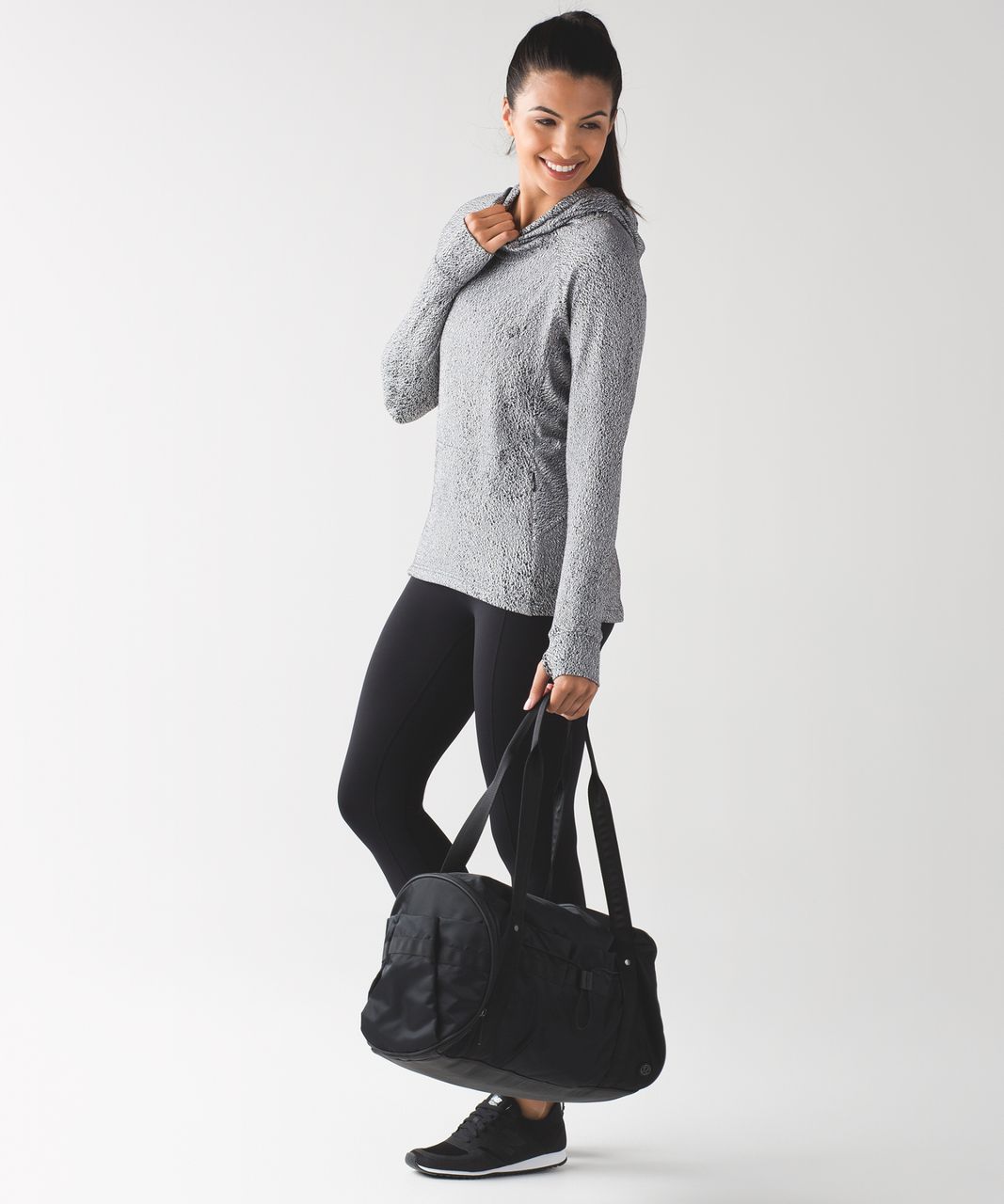 Lululemon Ready To Rulu Hoodie - Running Luon Spray Jacquard White