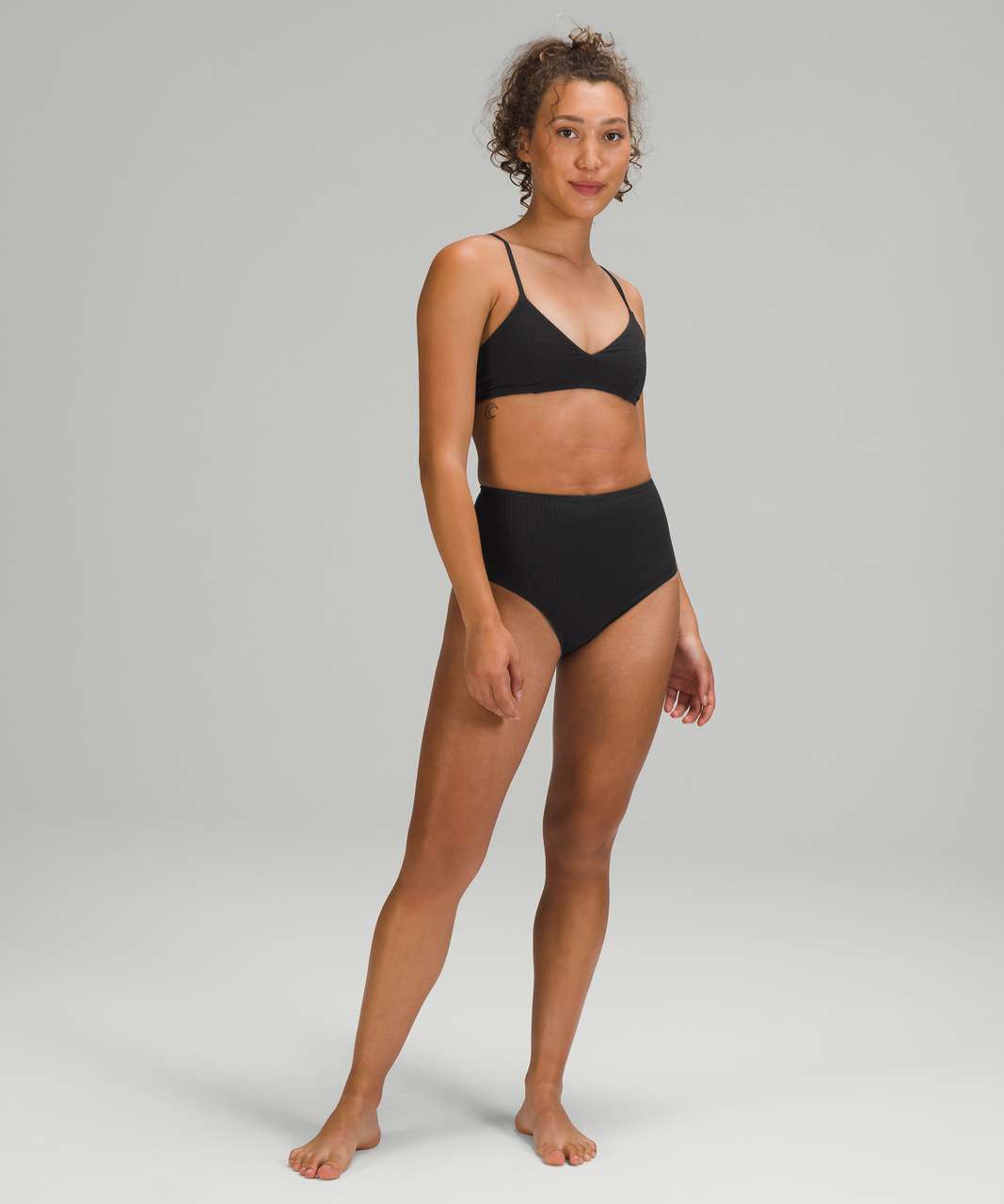 Lululemon Seersucker Triangle Swim Top *A/B Cups - Black