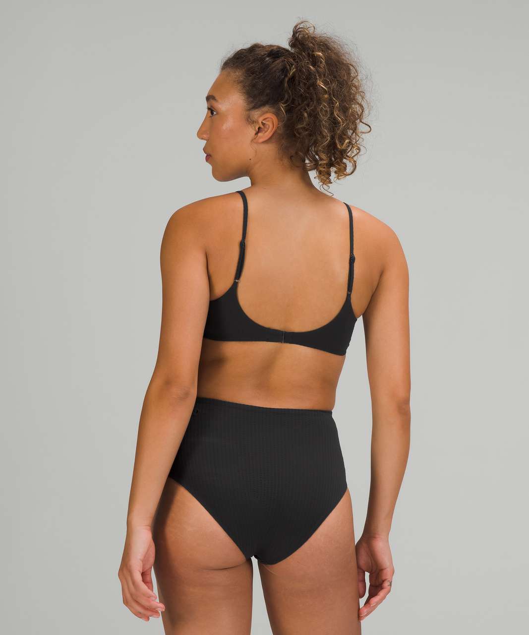 Lululemon Seersucker Triangle Swim Top *A/B Cups - Black