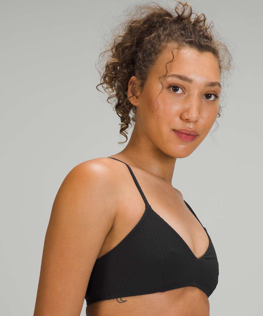 Lululemon Seersucker Swim Top B/C Cups Skimpy Mid Rise Bottom XS