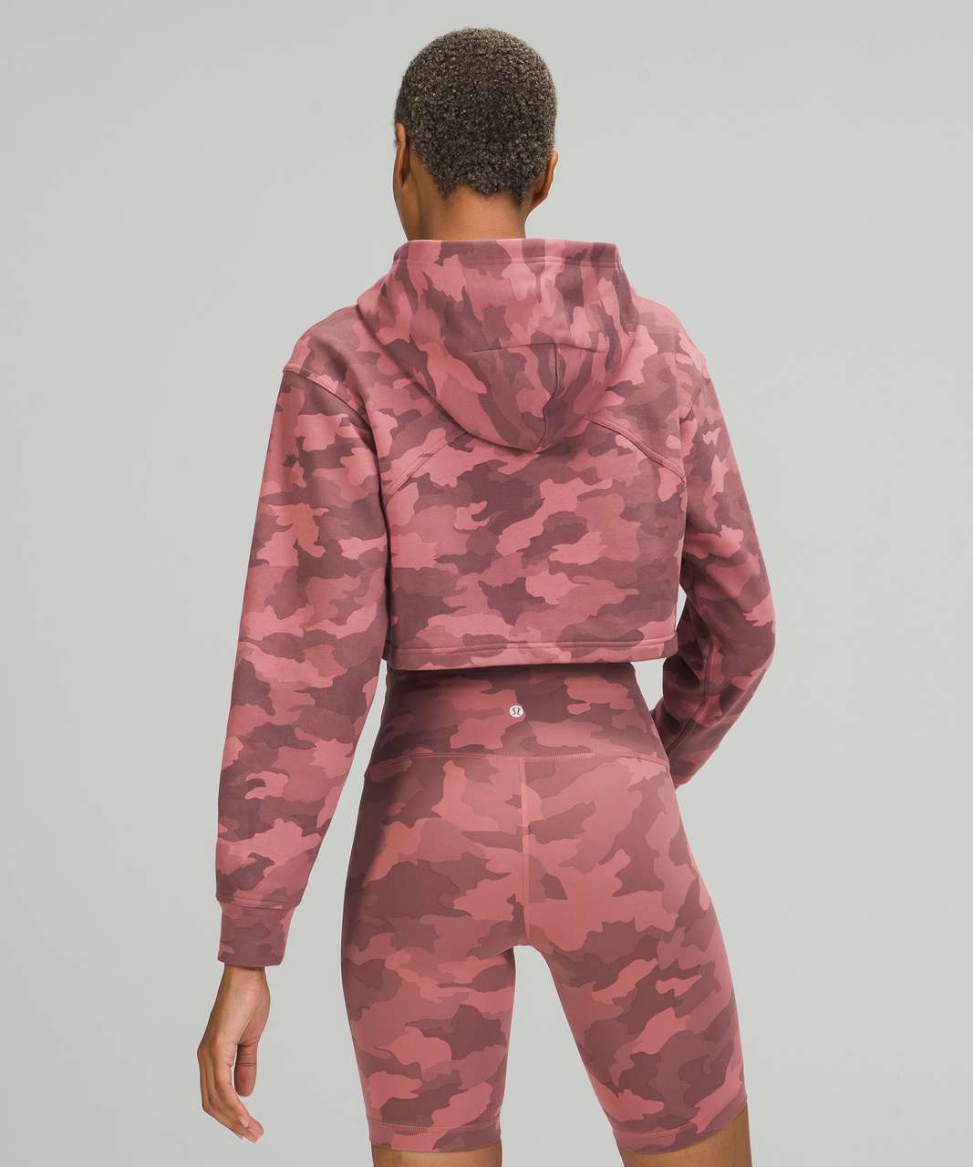 Lululemon All Yours Cropped Hoodie - Heritage 365 Camo Brier Rose Multi