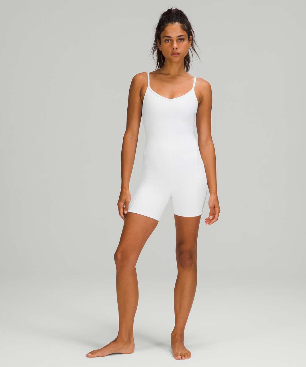 Lululemon Align Ribbed Bodysuit 25 - White Opal - lulu fanatics