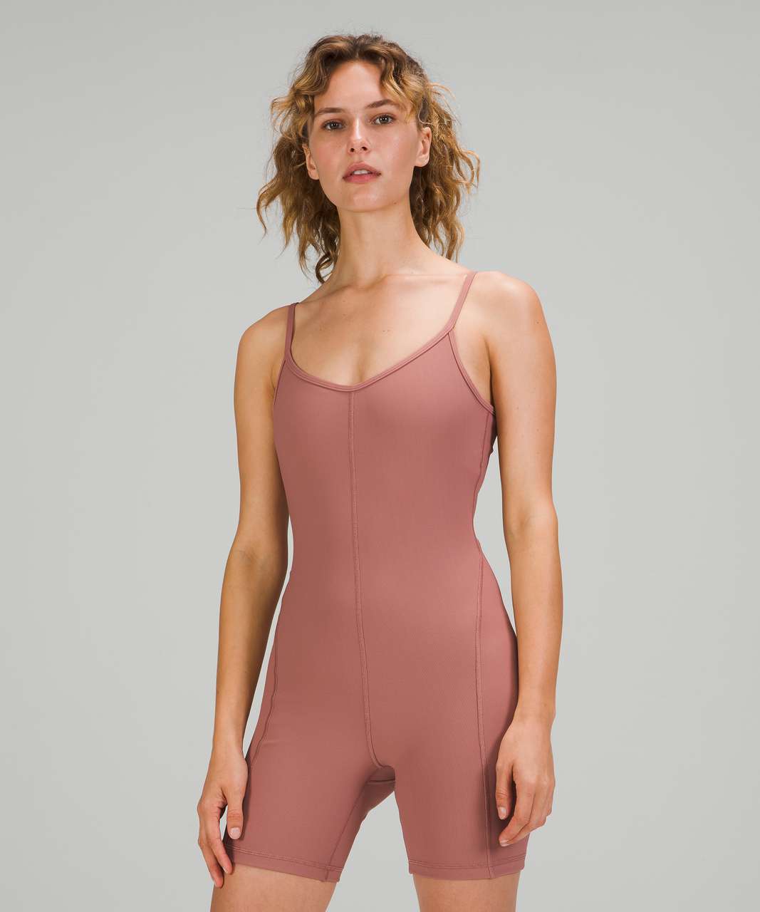 Lululemon Ribbed Contoured Unitard 6” L