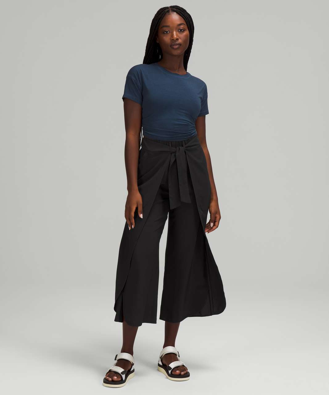 Black High-Waisted Trousers - High-Rise Trousers - Slit Trousers - Lulus