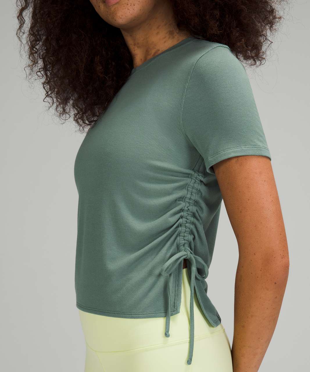 Lululemon Side Cinch Ribbed T-Shirt - Tidewater Teal