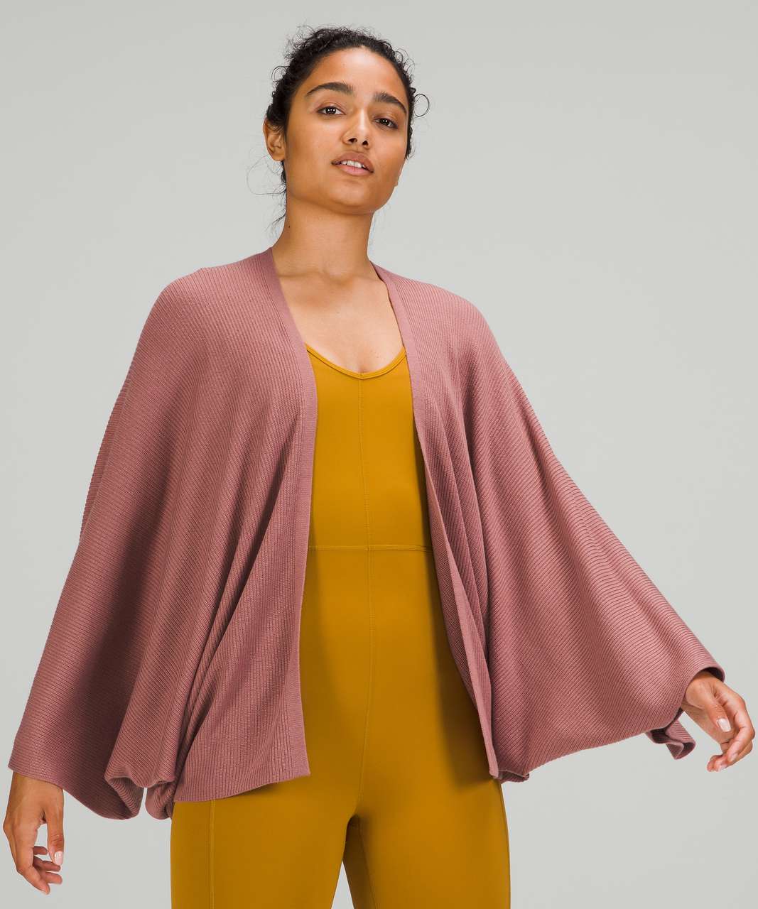 Lululemon Cashlu Knit Textured Wrap - Spiced Chai