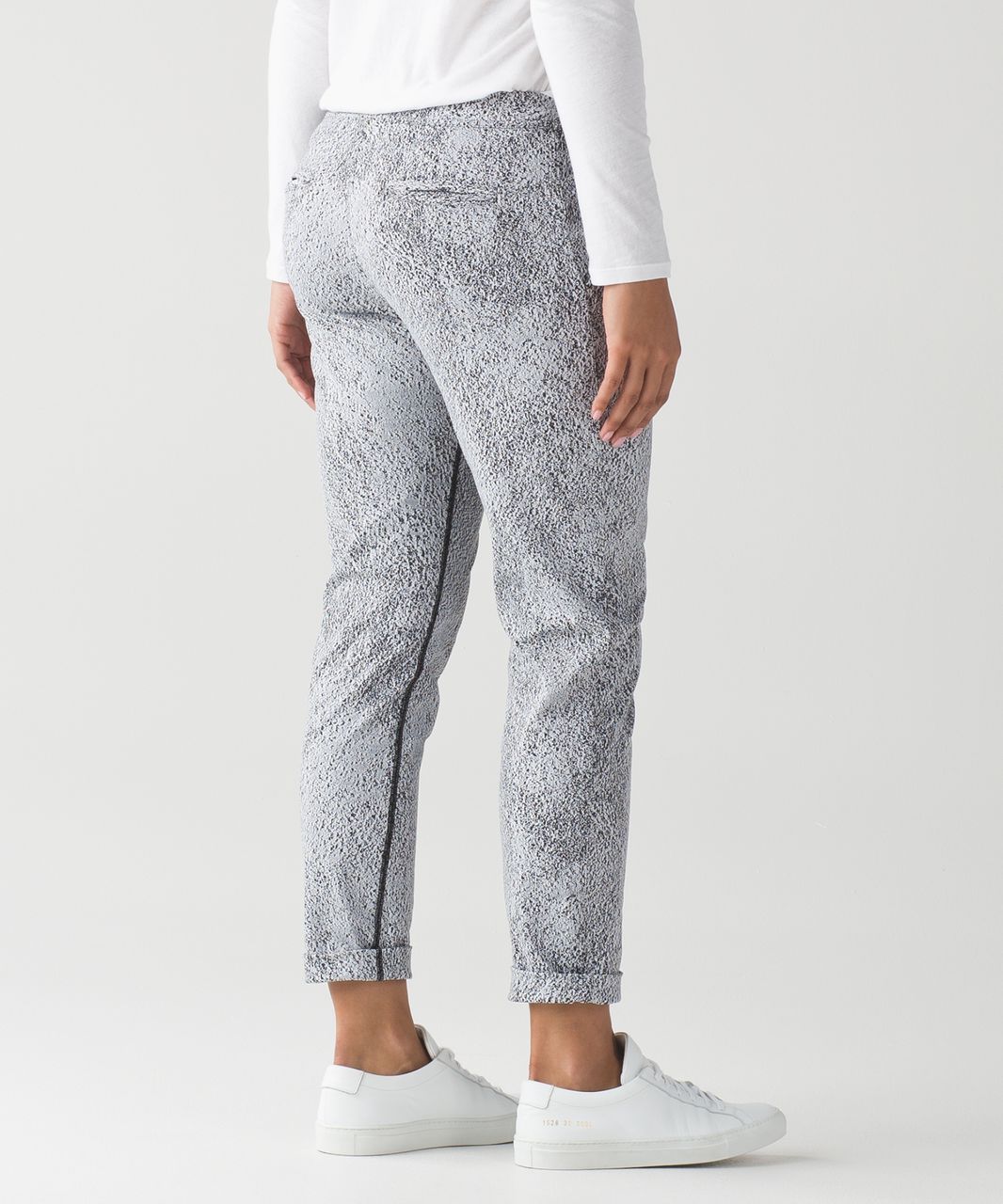 Lululemon Jet Pant Power Luxtreme Suited Jacquard Black White Size