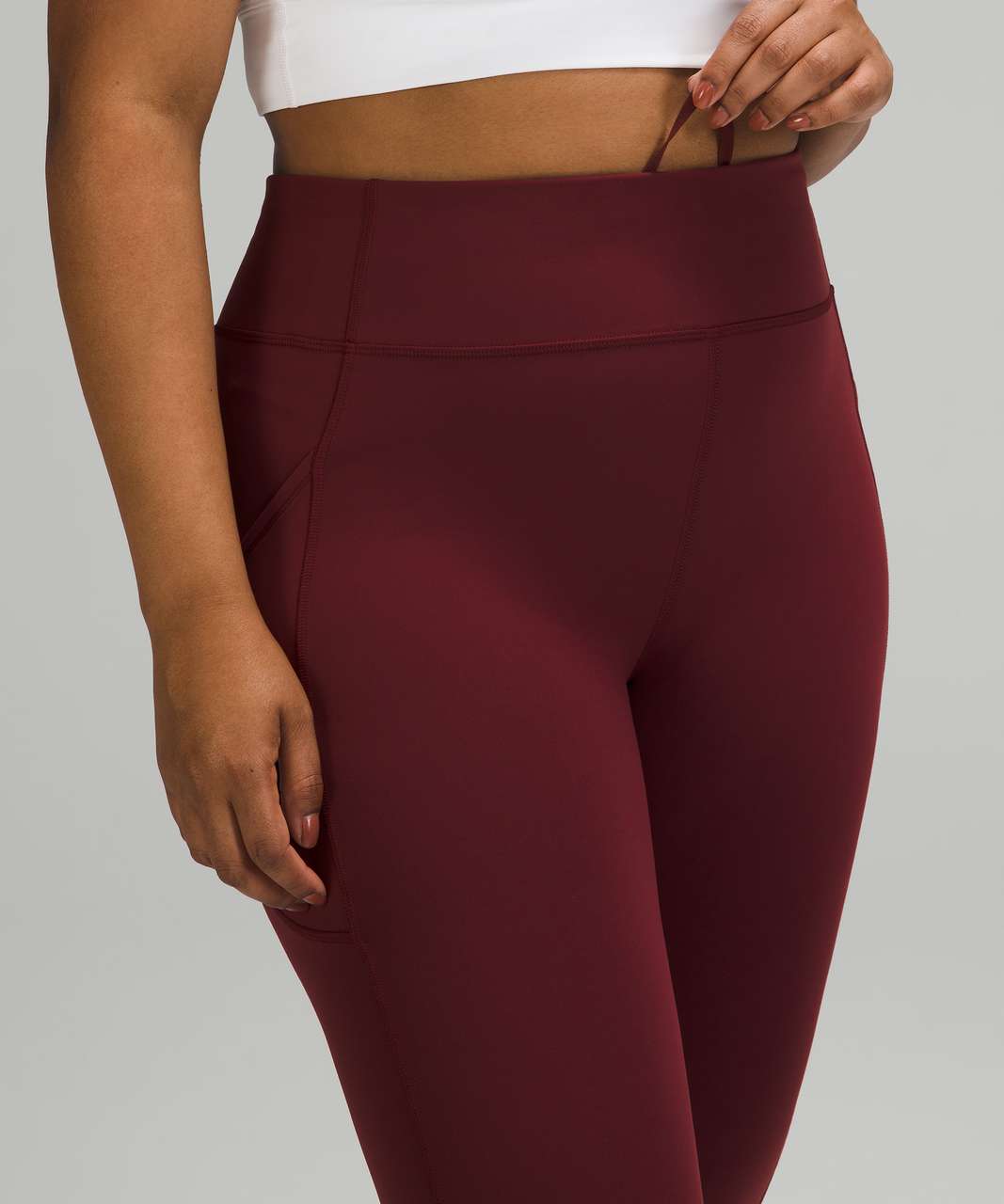 Lululemon Invigorate High-Rise Tight 25" - Red Merlot