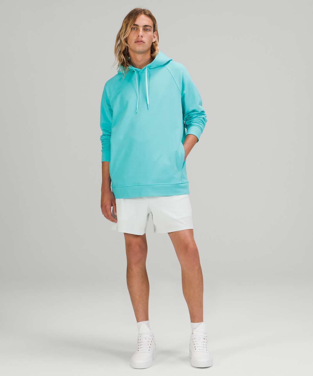 Lululemon City Sweat Pullover Hoodie French Terry - Electric Turquoise