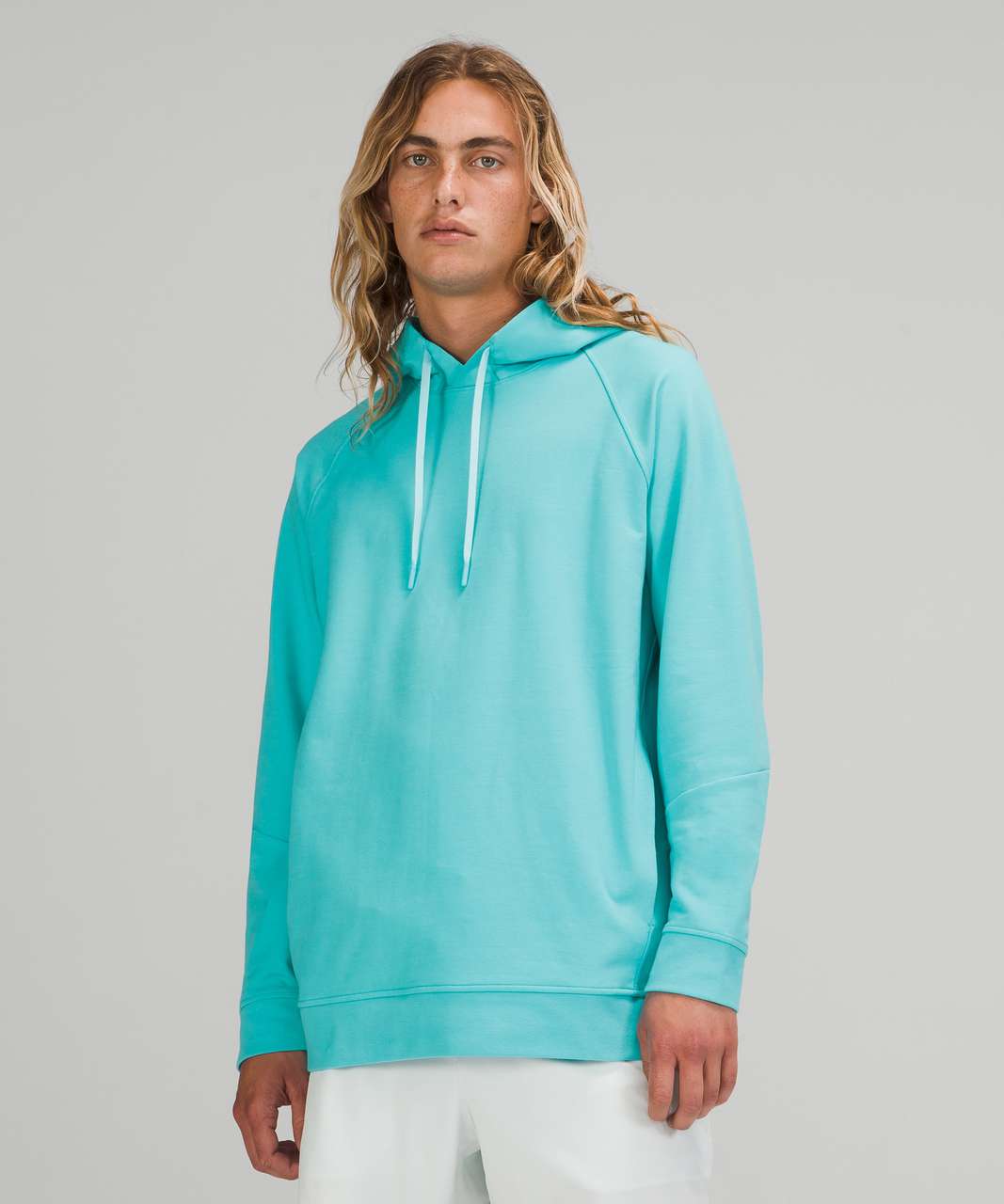 French Terry Zip Hoodie, Surfers Pale Blue Winter Water Factory