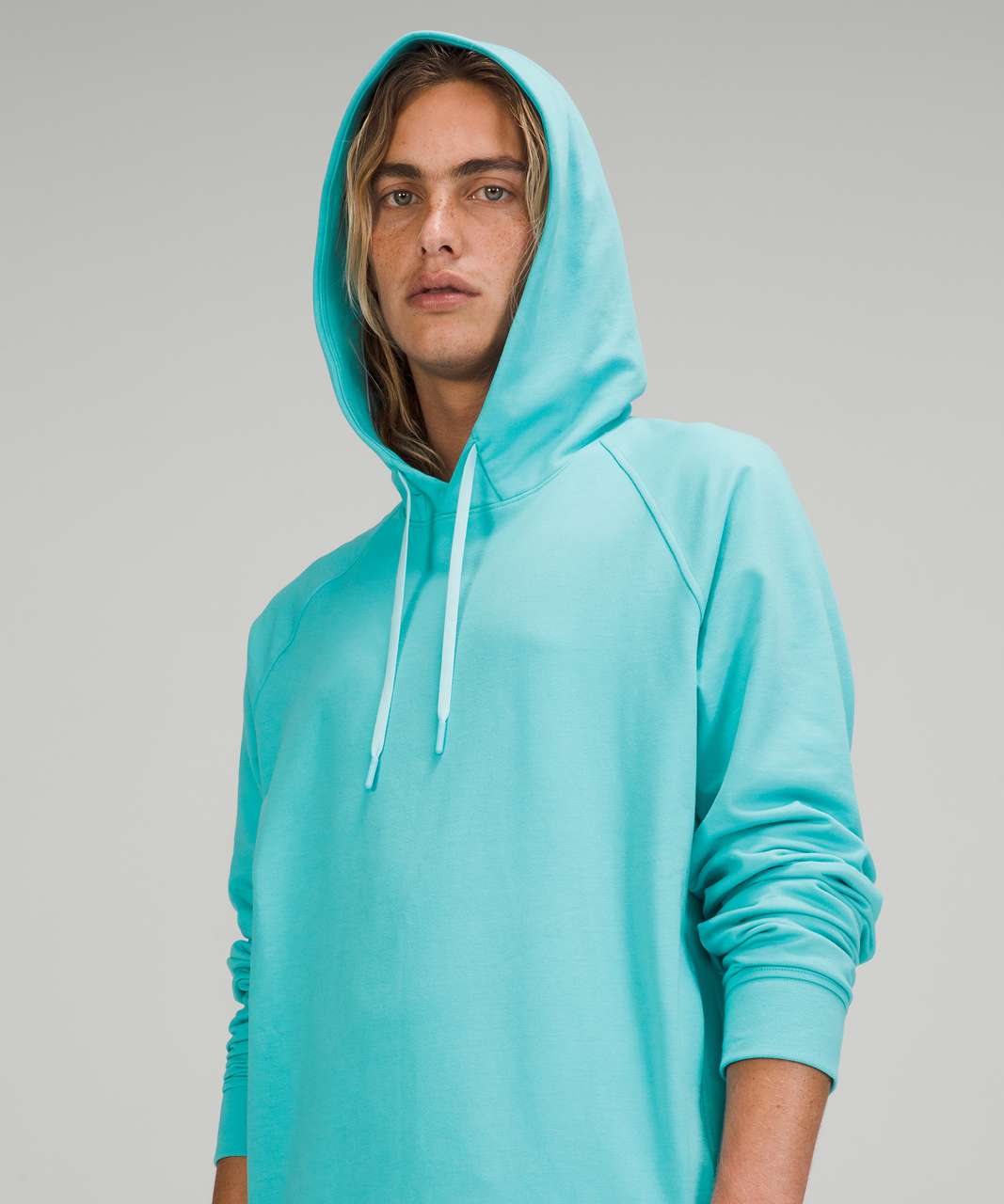 Lululemon City Sweat Pullover Hoodie French Terry - Electric Turquoise