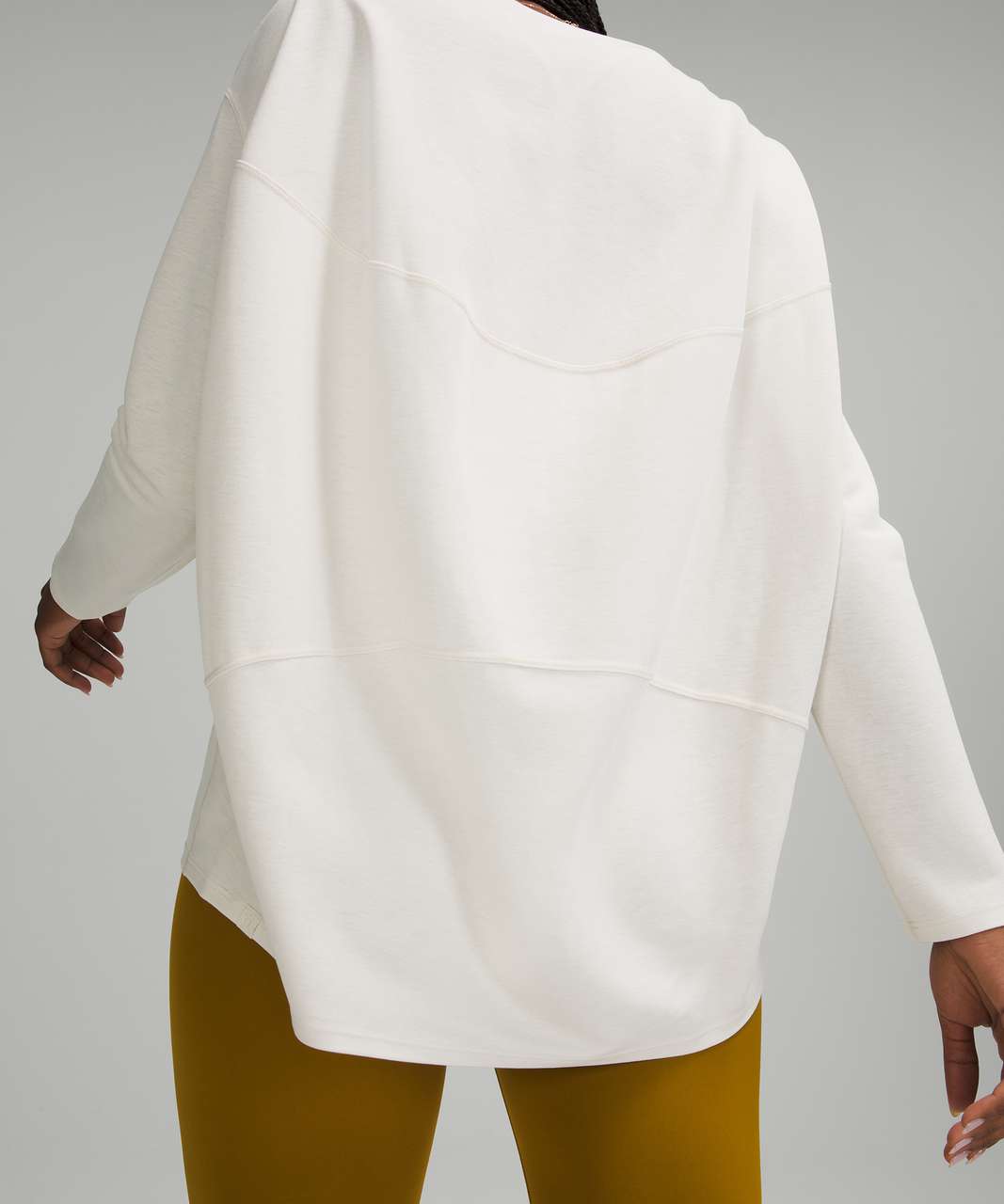 Lululemon Back In Action Long Sleeve - White Opal - lulu fanatics