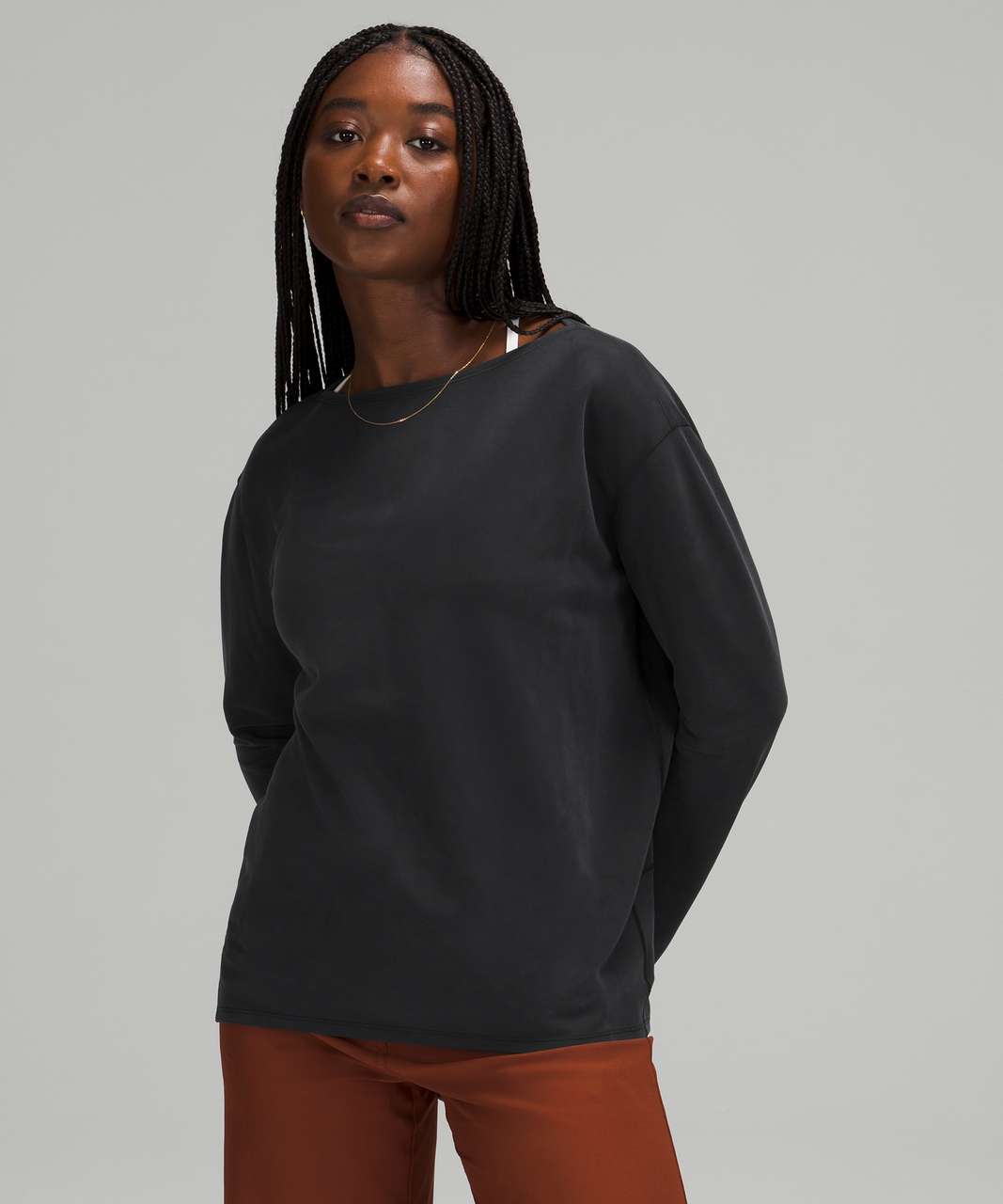 Lululemon Back In Action Long Sleeve - Black