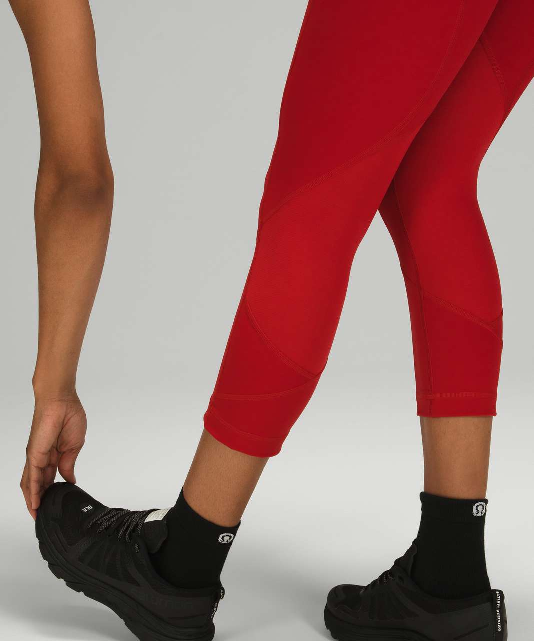 Lululemon Pace Rival High-Rise Crop 22" - Dark Red