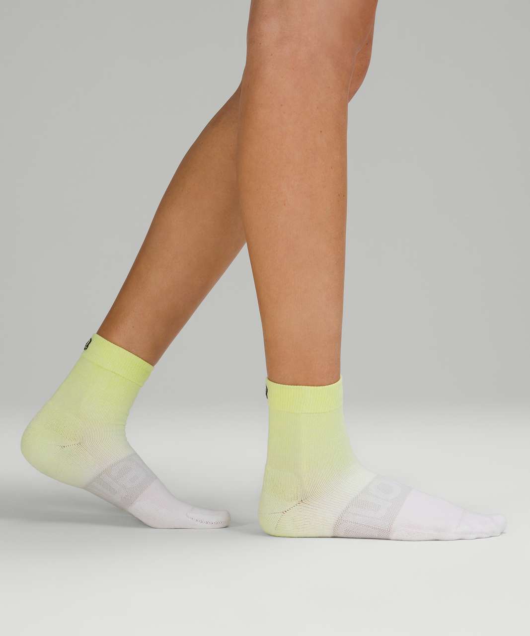 Lululemon Daily Stride Crew Sock *Dip Dye - White / Crispin Green