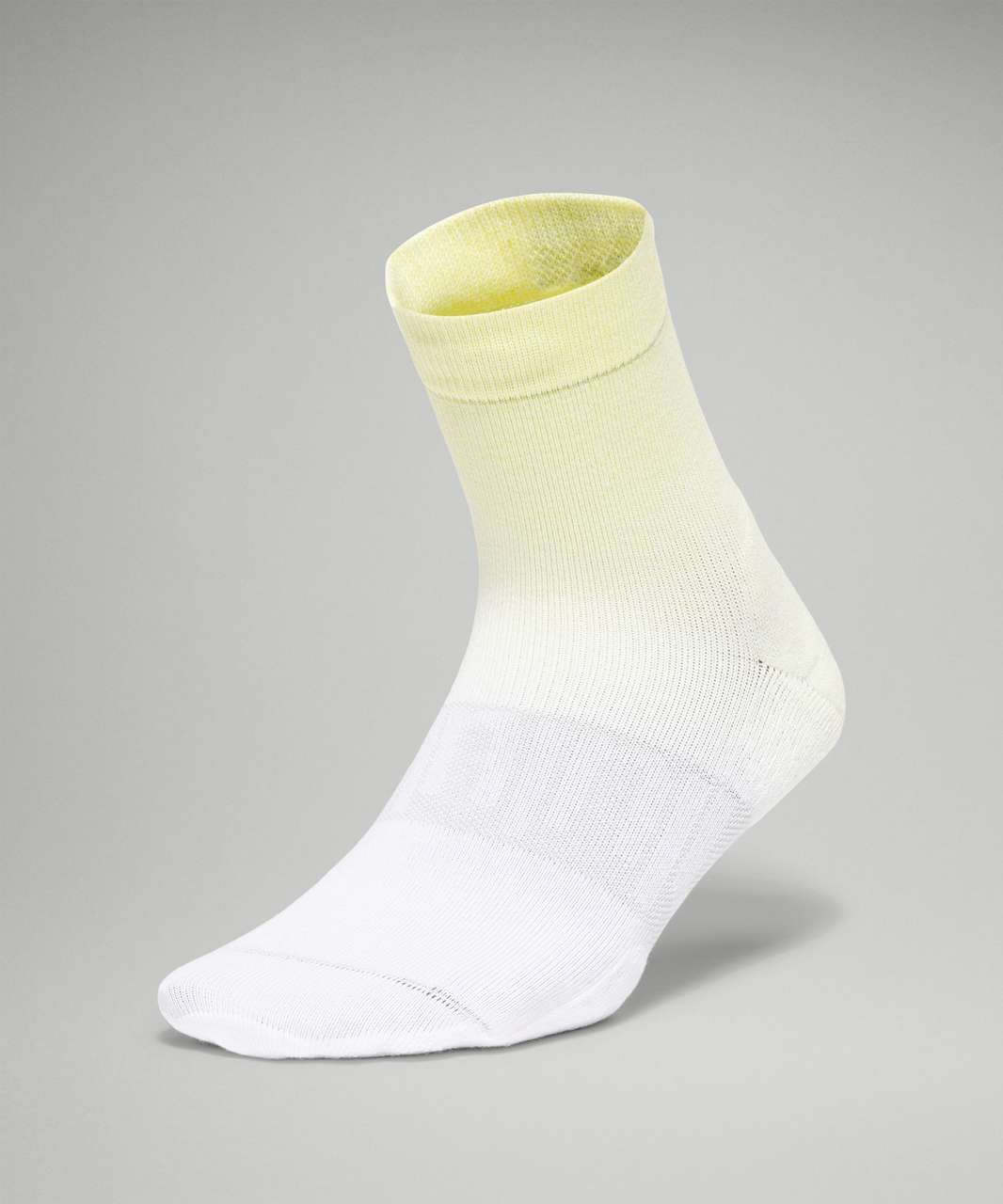 Lululemon Daily Stride Crew Sock *Dip Dye - White / Crispin Green