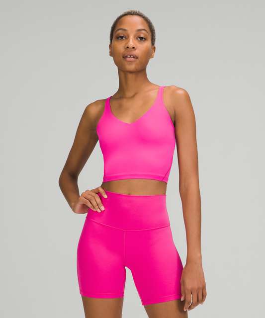 Tried on the pink puff align tank and 23” invigorates in smoked spruce both  size 4! Pink puff is peachy pink imo. Smoked spruce is beautiful smokey  forest green😍 : r/lululemon