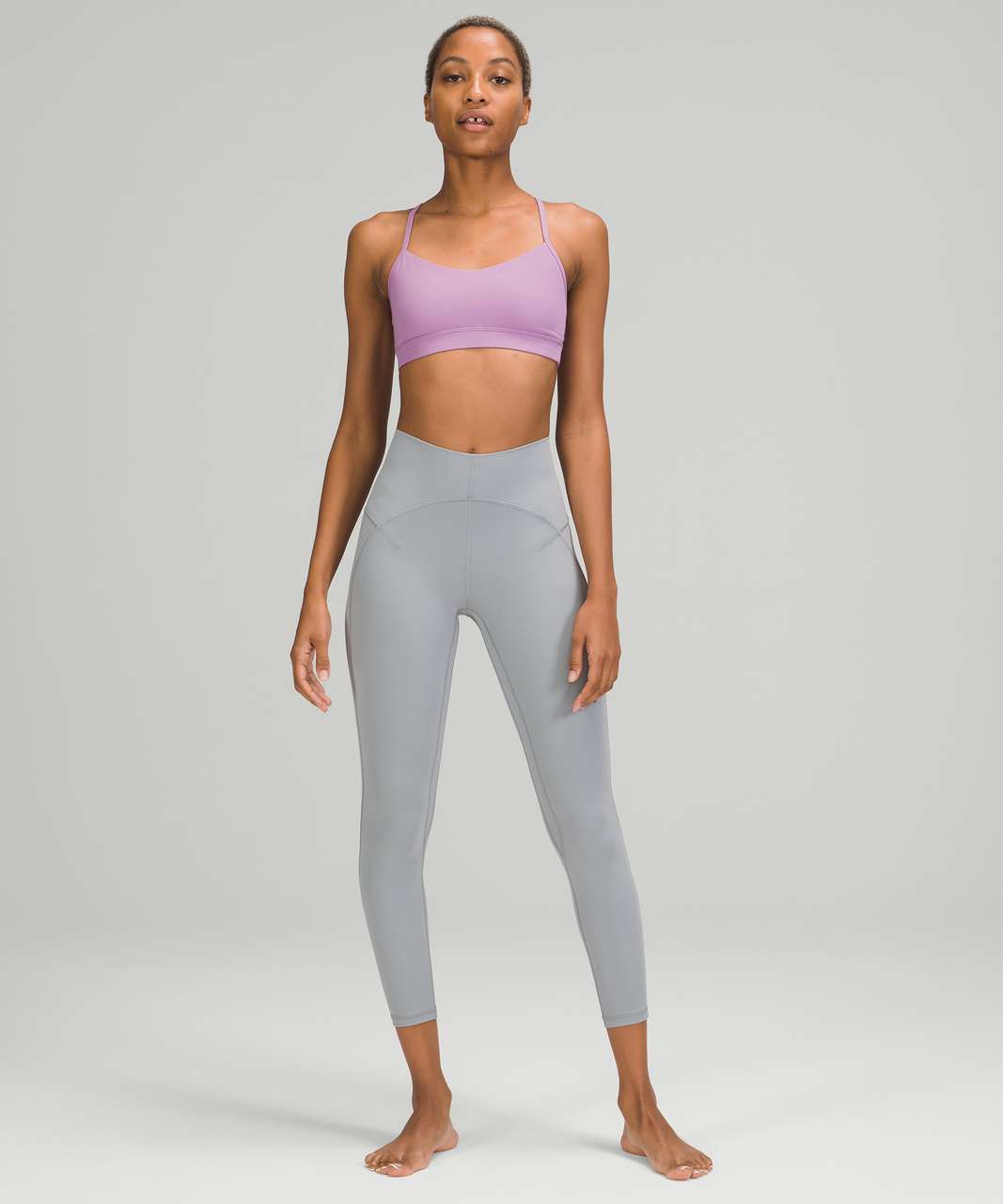 Lululemon Flow Y Bra Nulu *Light Support, A–C Cups - Wisteria Purple ...