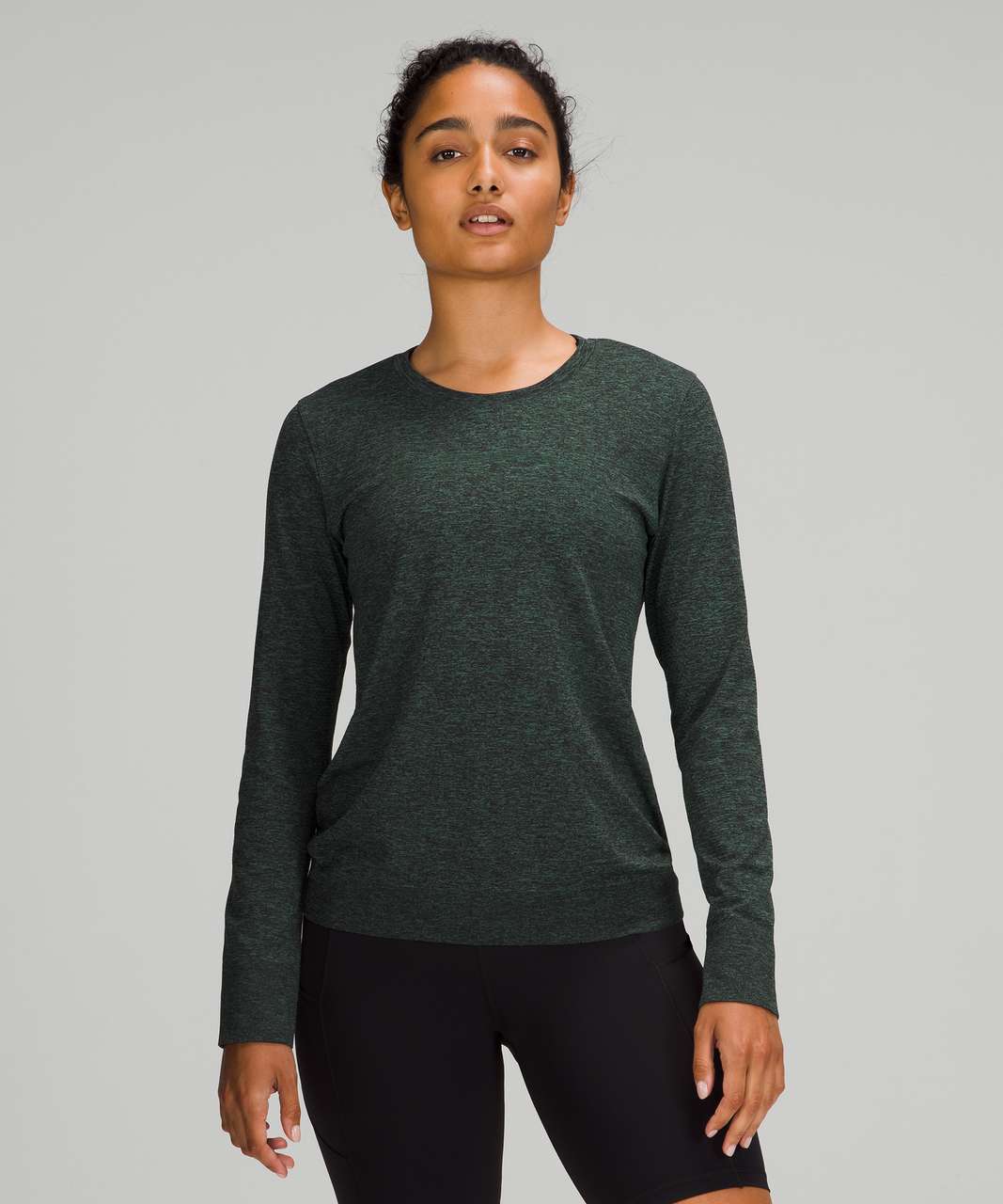 Lululemon Swiftly Breathe Long Sleeve - Teal Lagoon / Black - lulu