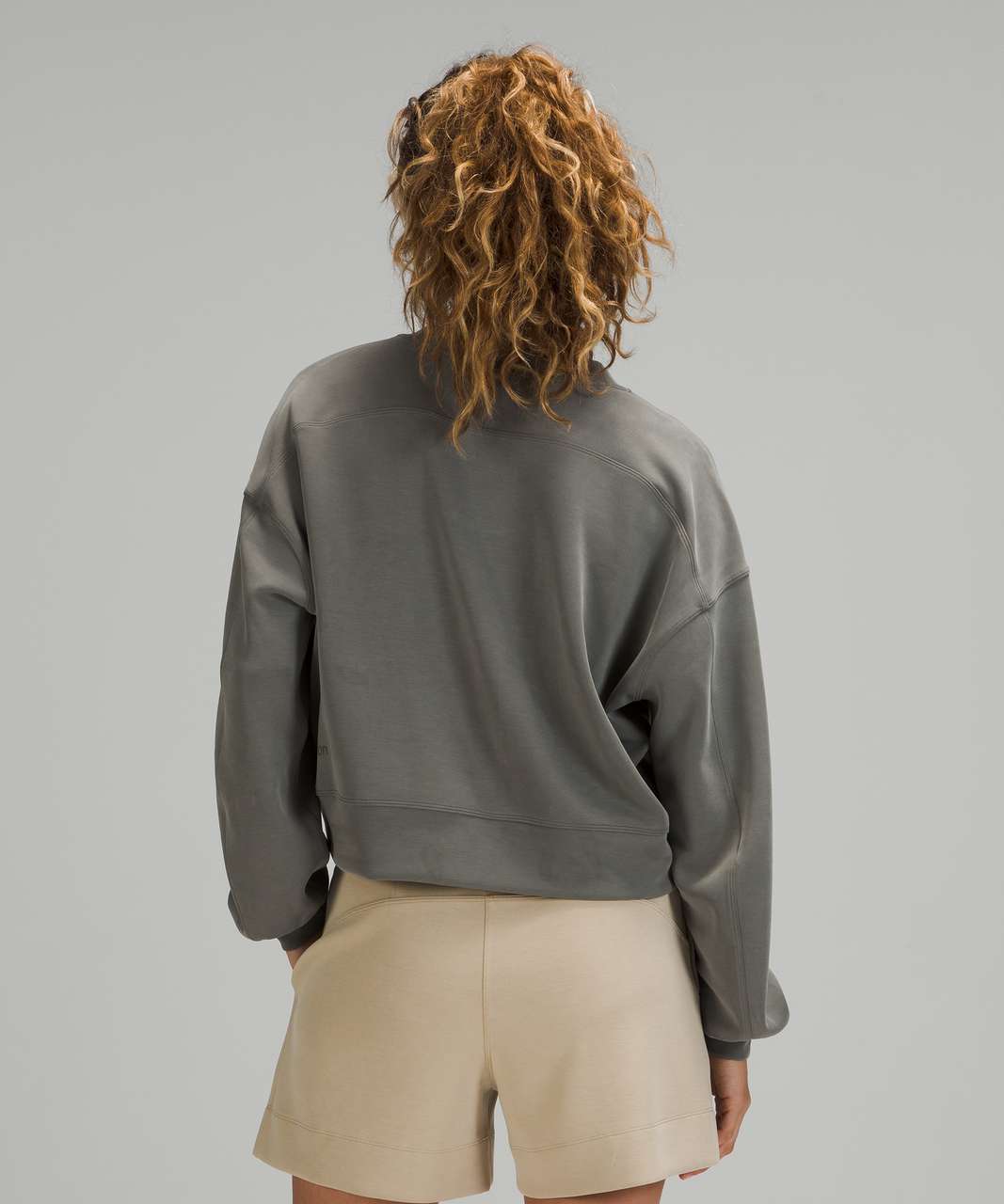 Perfectly oversized crop crew / groove pant *luon in grey sage : r/lululemon