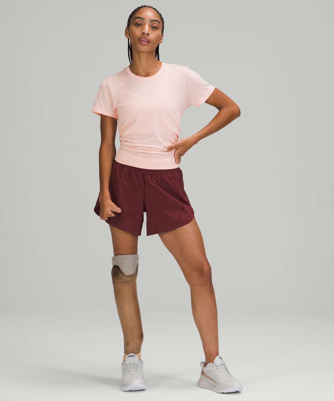 Lululemon Swiftly Breathe Short Sleeve - Pink Mist / Pink Mist