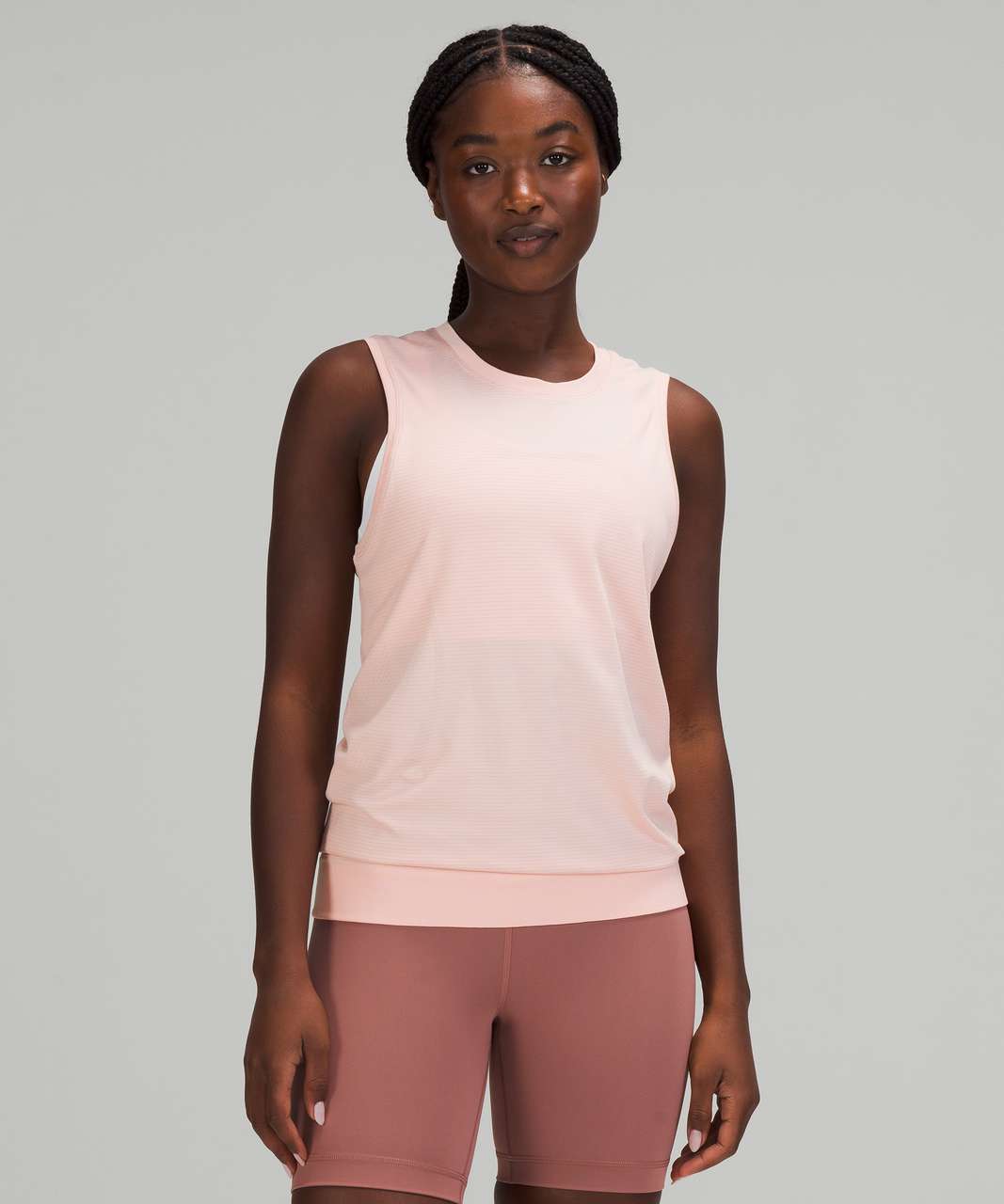 Lululemon Swiftly Breathe Muscle Tank Top - Pink Mist / Pink Mist