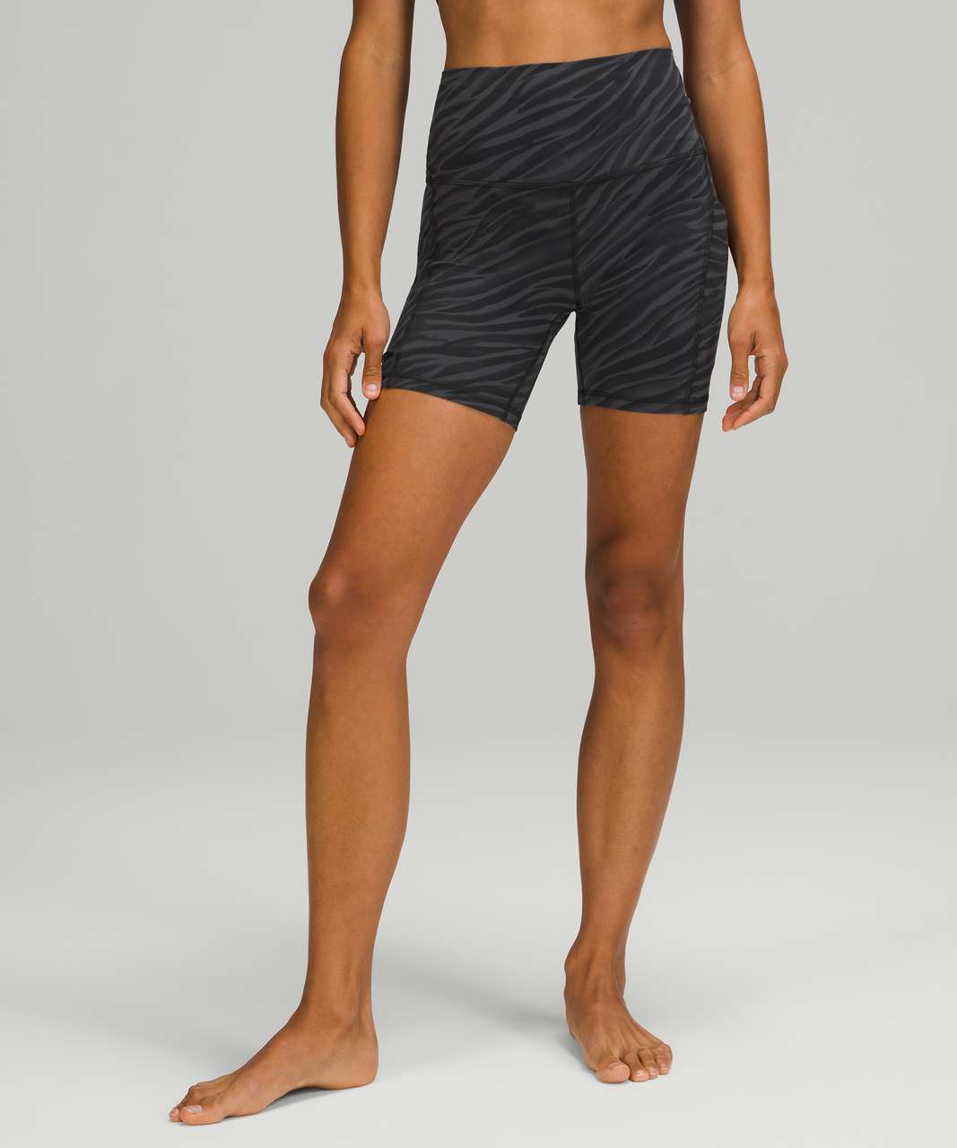 Lululemon Align High-Rise Short 6 - Leopard Camo Deep Coal Multi