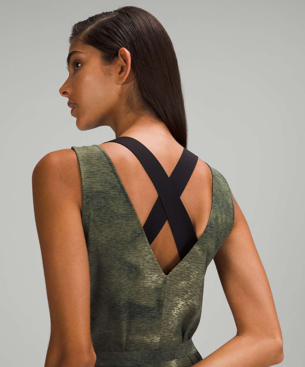 Lululemon lab Wrap Dress - Diffusion Drift Light Sage Multi