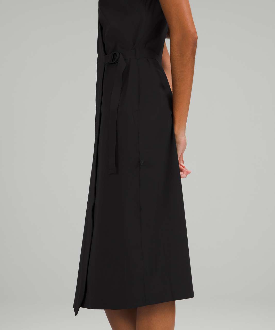 Lululemon lab Wrap Dress - Black - lulu fanatics