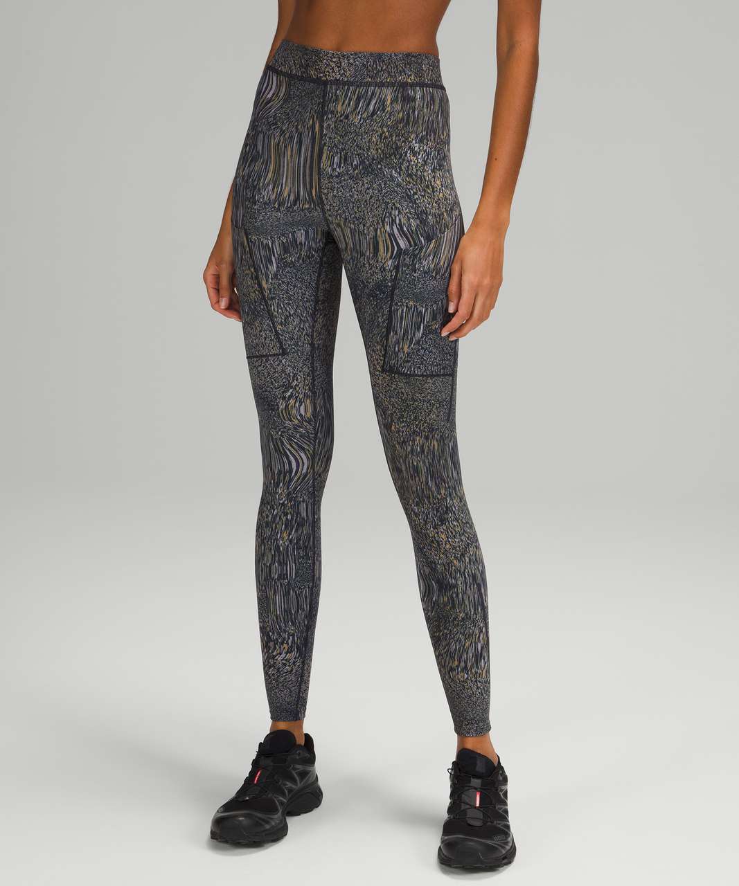 Lululemon LAB High Rise Train Tight 28 - Foil Glitch Neutral