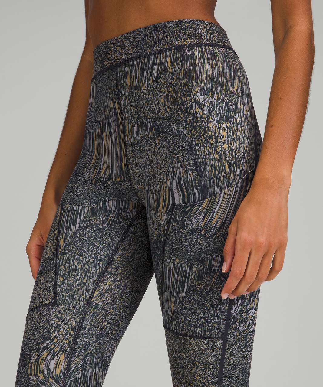 Lululemon LAB High Rise Train Tight 28 - Foil Glitch Neutral - lulu  fanatics