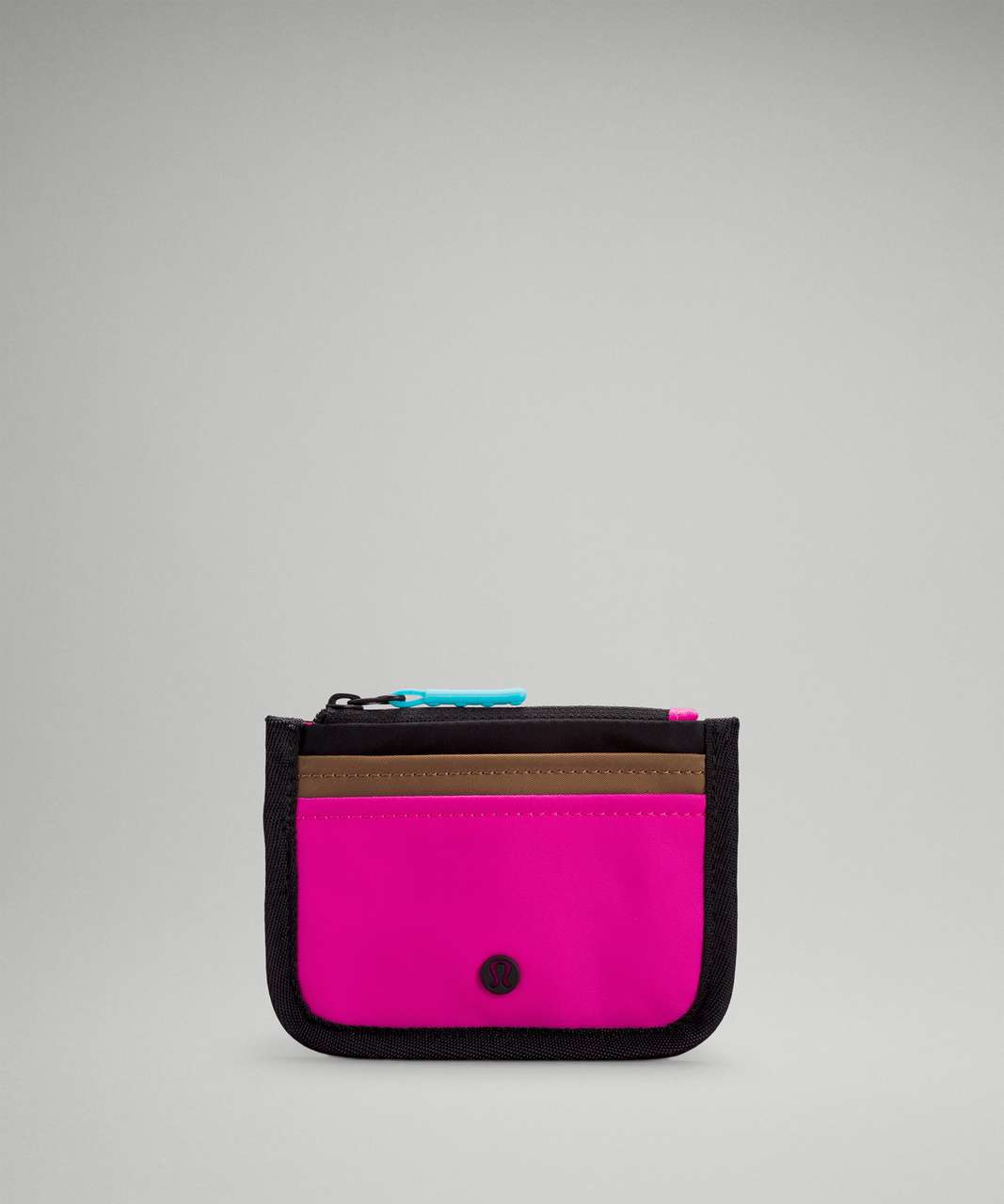 Lululemon True Identity Card Case - Sonic Pink / Cacao / Electric Turquoise