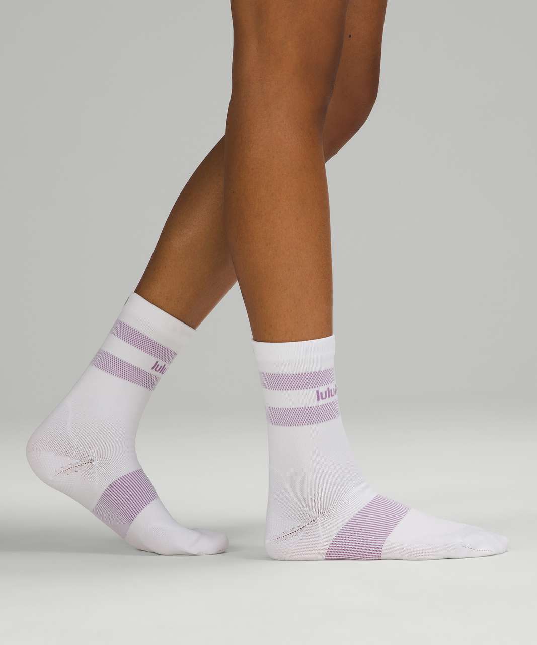 Lululemon Power Stride Crew Sock *Mantra - Wisteria Purple