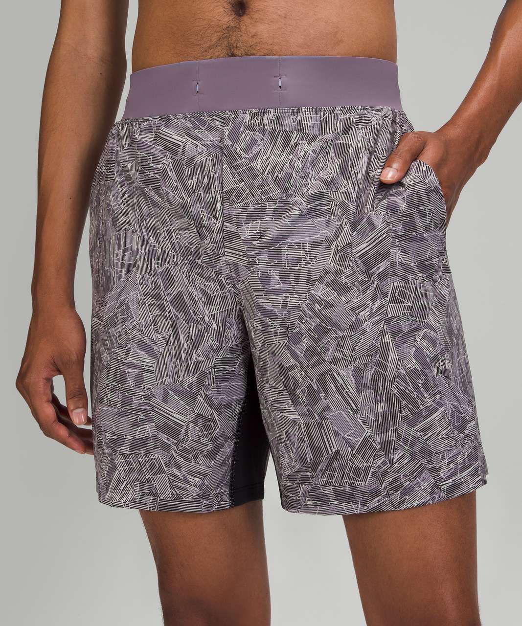 Lululemon T.H.E. Short 7" *Linerless - Parallel Divide Dusky Lavender Multi