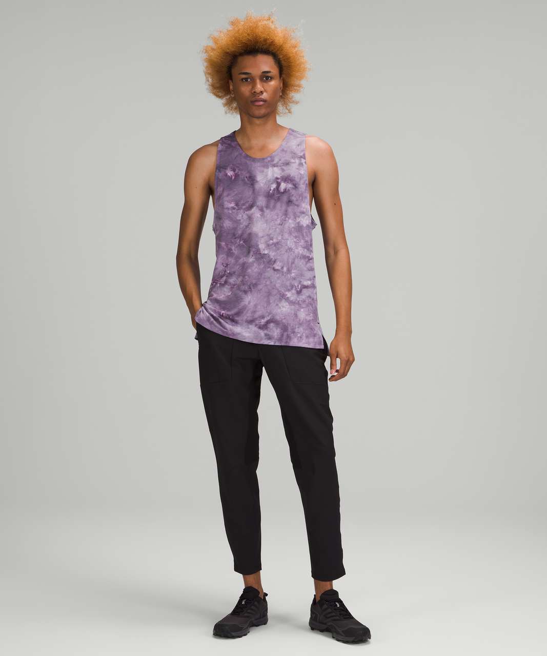 Lululemon Always Agile Tank Top *Spray Dye - Diamond Dye White Dusky Lavender