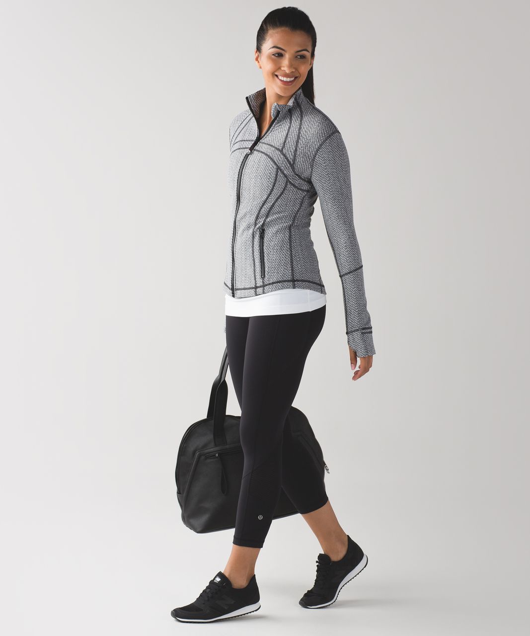 Lululemon Define Jacket - Heathered Herringbone Heathered Black White -  lulu fanatics