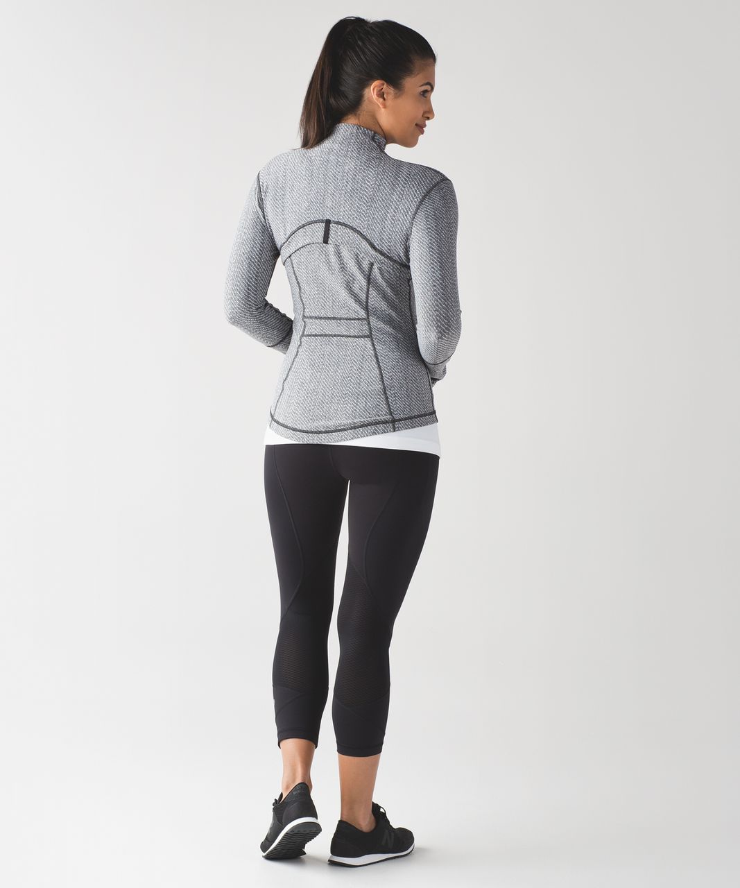 Lululemon Define Jacket - Heathered Herringbone Heathered Black Black  (First Release) - lulu fanatics