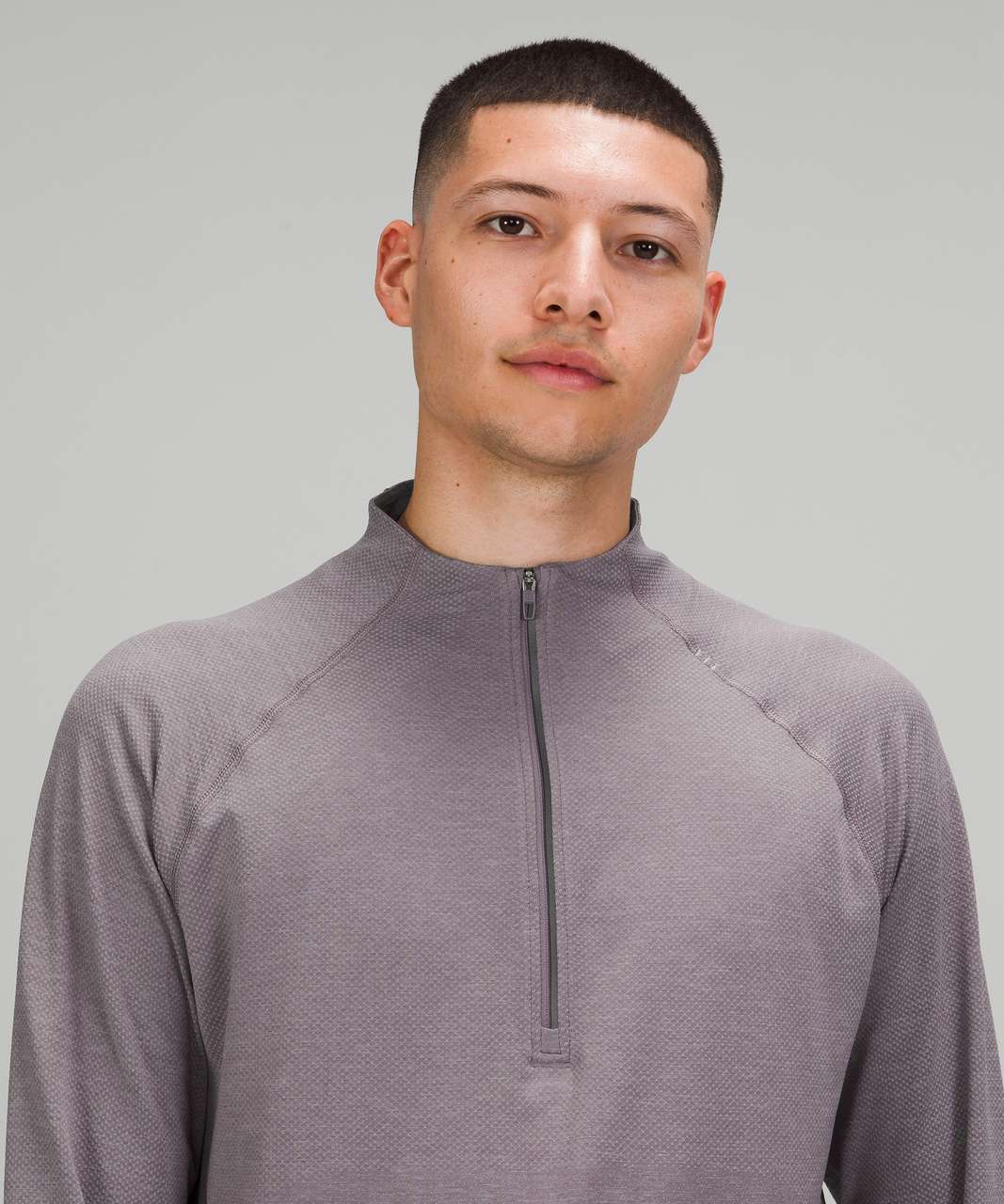 Lululemon Metal Vent Tech 1/2 Zip 2.0 - Rhino Grey / Dusky Lavender