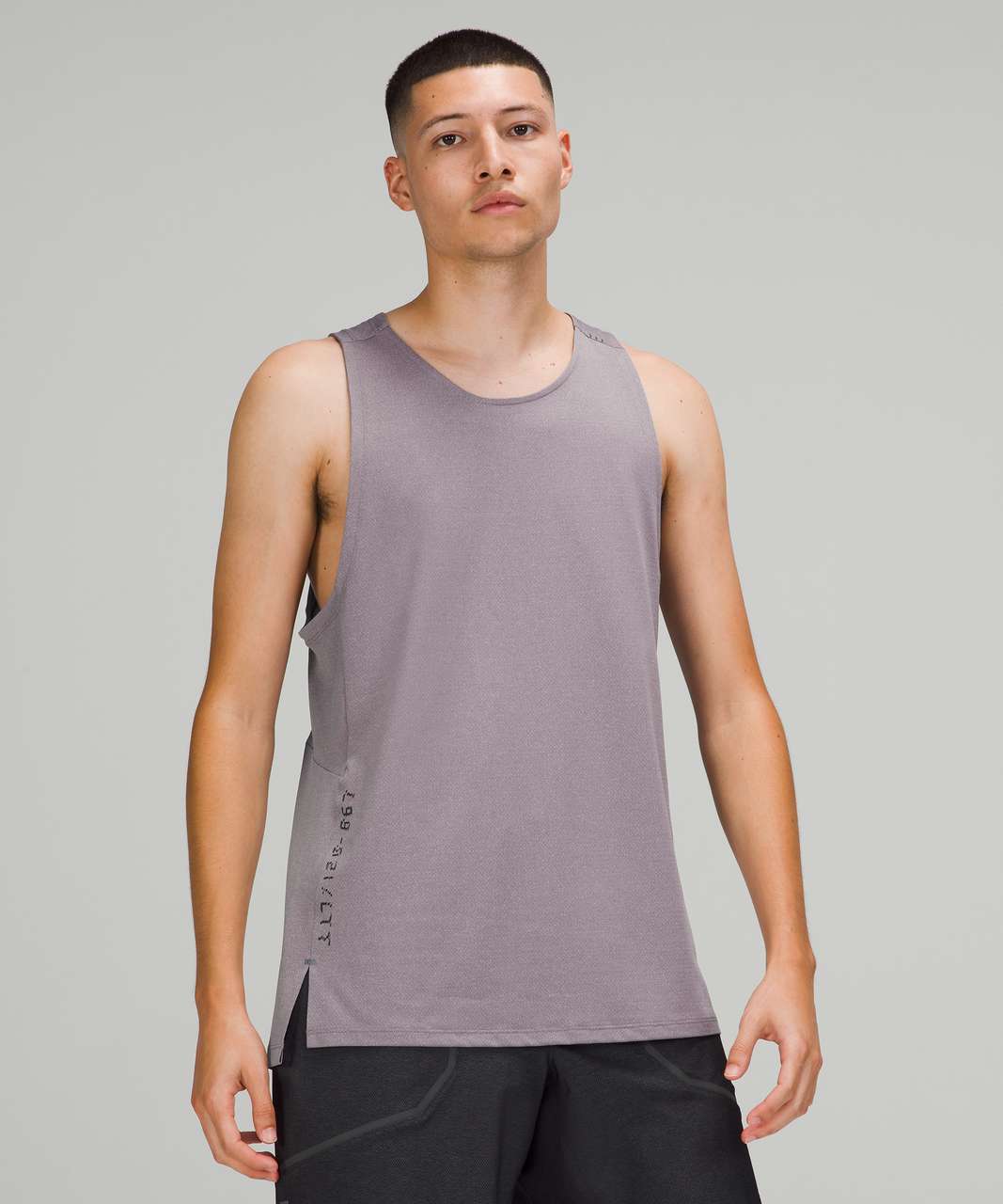 Lululemon Textured Training Tank Top - Heathered Dusky Lavender