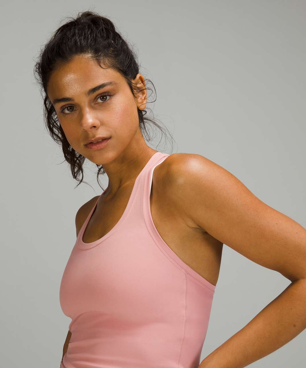 Lululemon Cool Racerback Short Tank Top Nulu In Intensity Pink