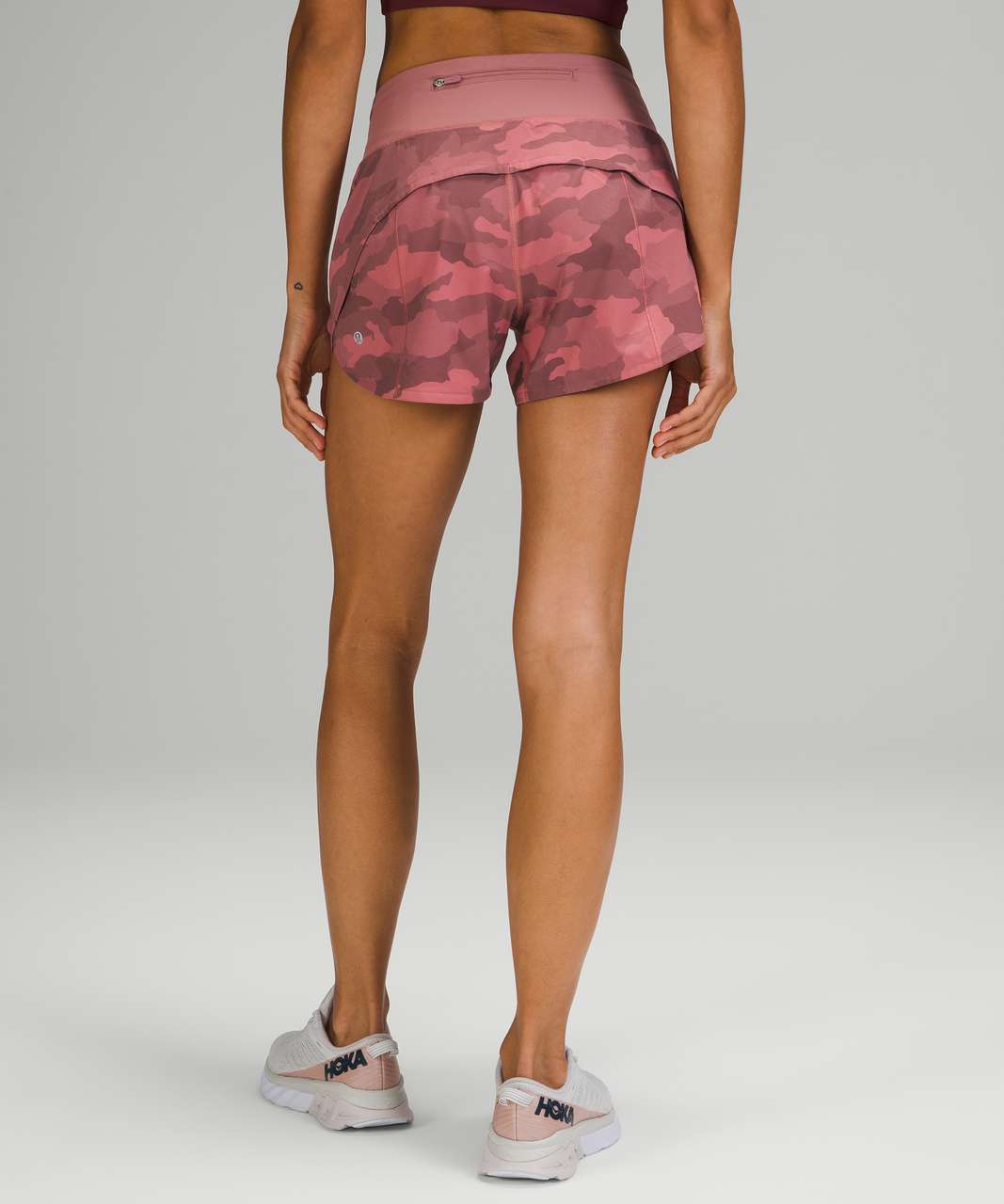 Lululemon Speed Up Mid-Rise Lined Short 4 - Solar Orange - lulu fanatics