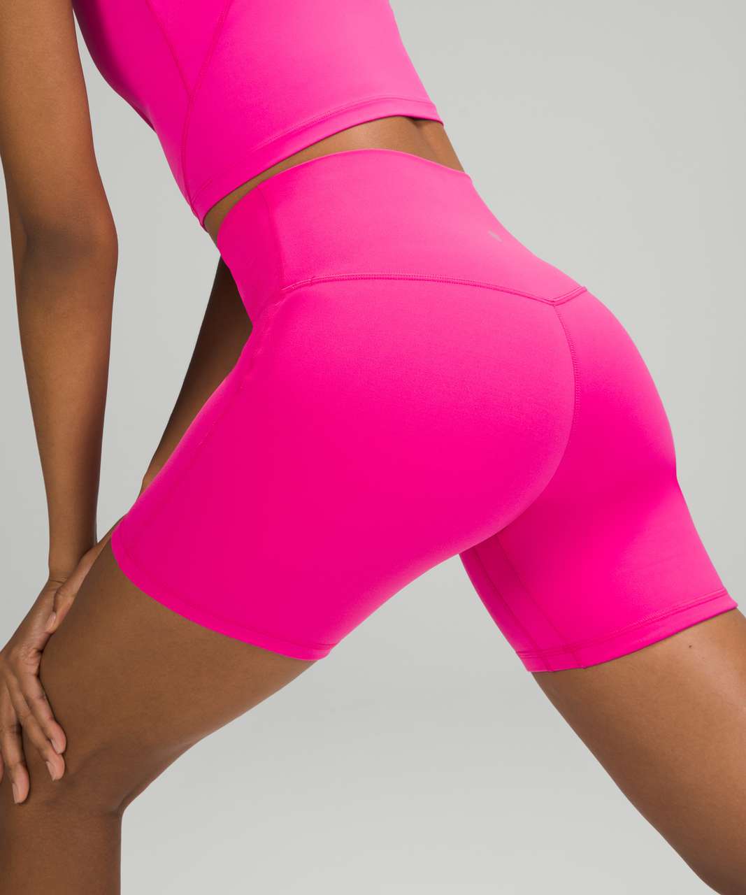 lululemon sonic pink align shorts