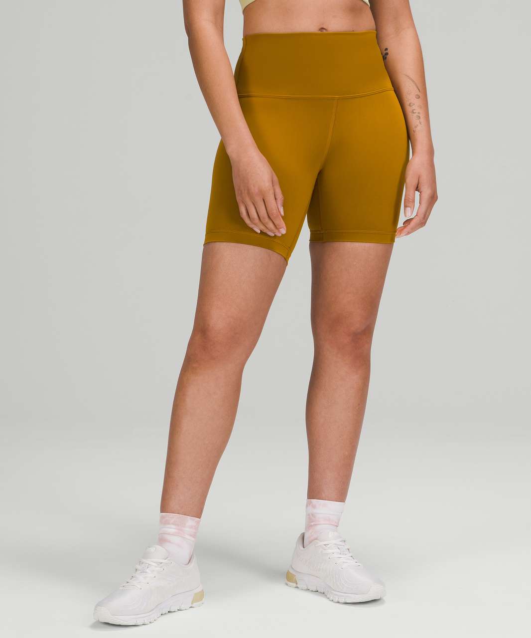 Lululemon Wunder Train High-Rise Short 6 - Gold Spice - lulu fanatics