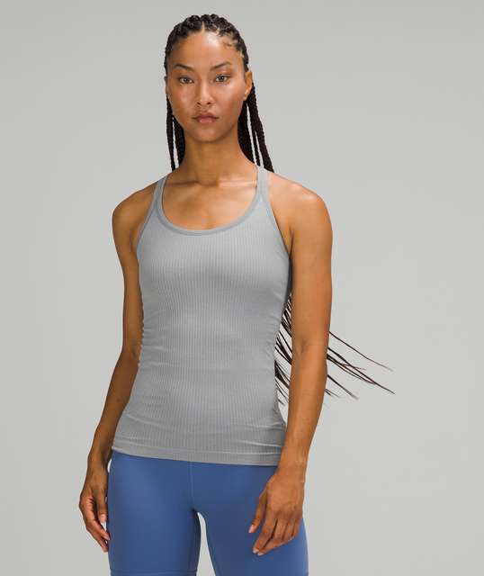 Lululemon Ebb to Street Shelf Bra Tank Top *Light Support - Cacao - lulu  fanatics