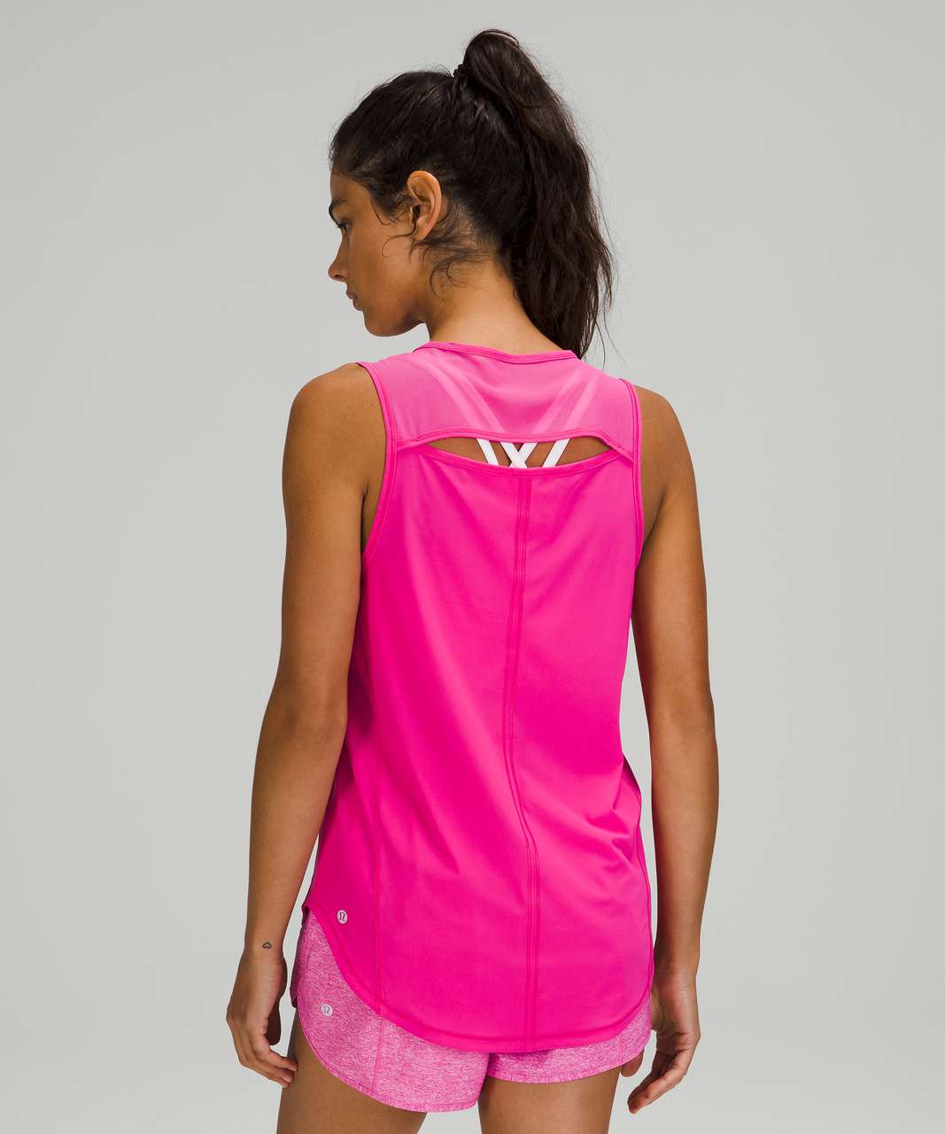 lululemon athletica, Tops, Lululemon Athletica Color Of The Moment Hot  Pink Crochet Tank Top 8