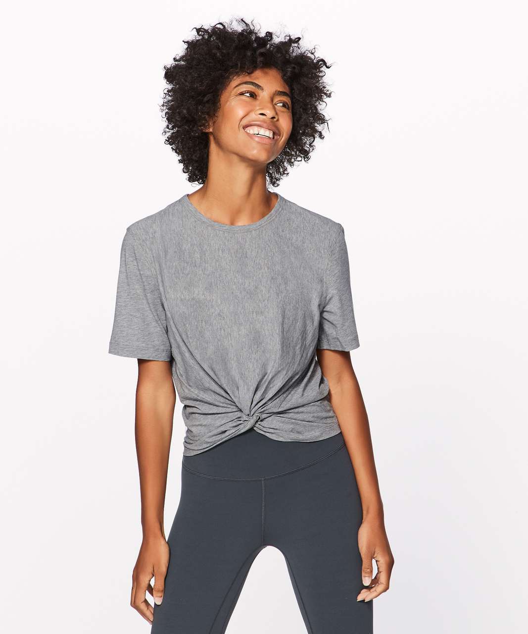 Lululemon Crescent Tee - Heathered Medium Grey