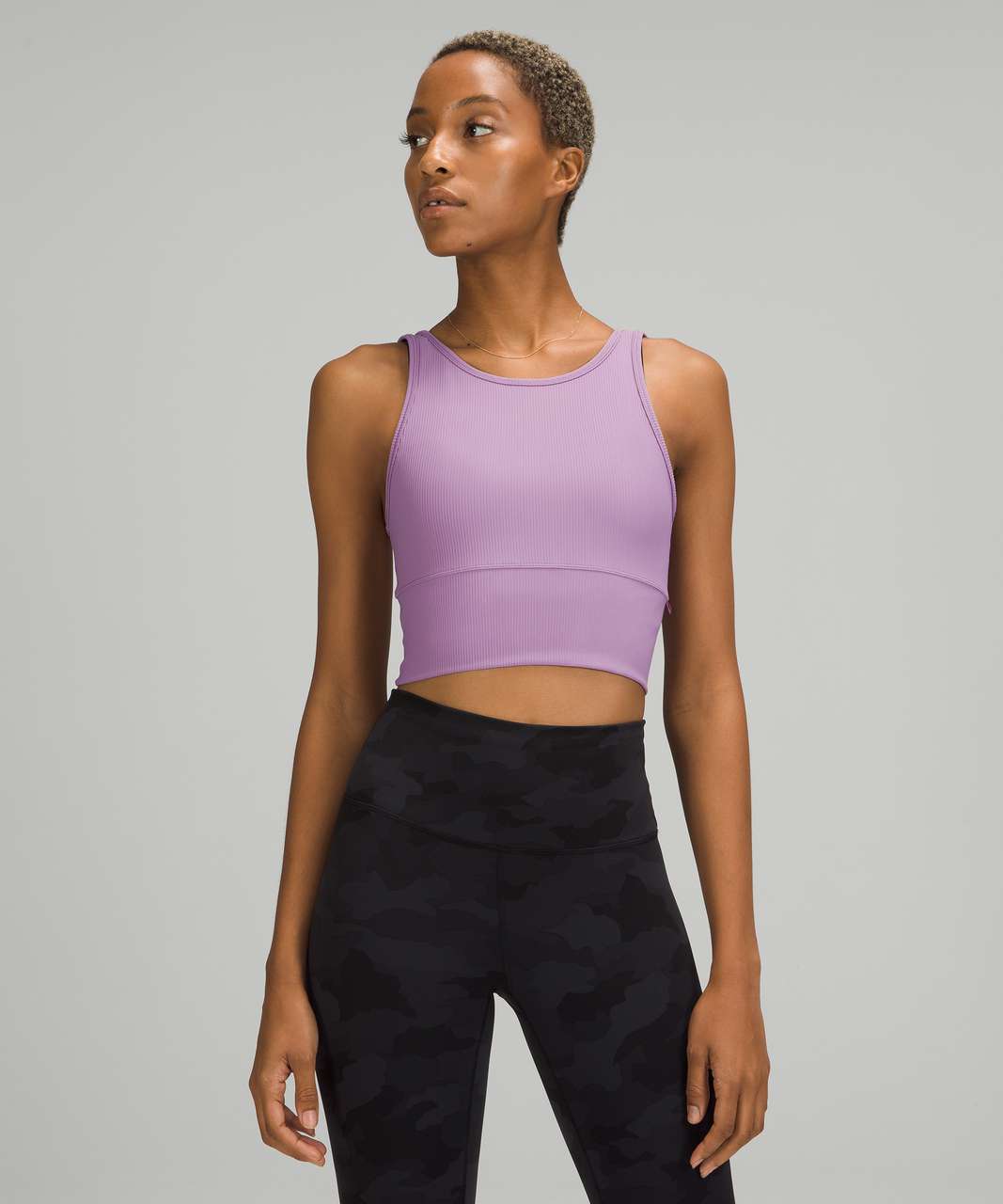 Lululemon Power Pivot Tank Top *Rib - Wisteria Purple